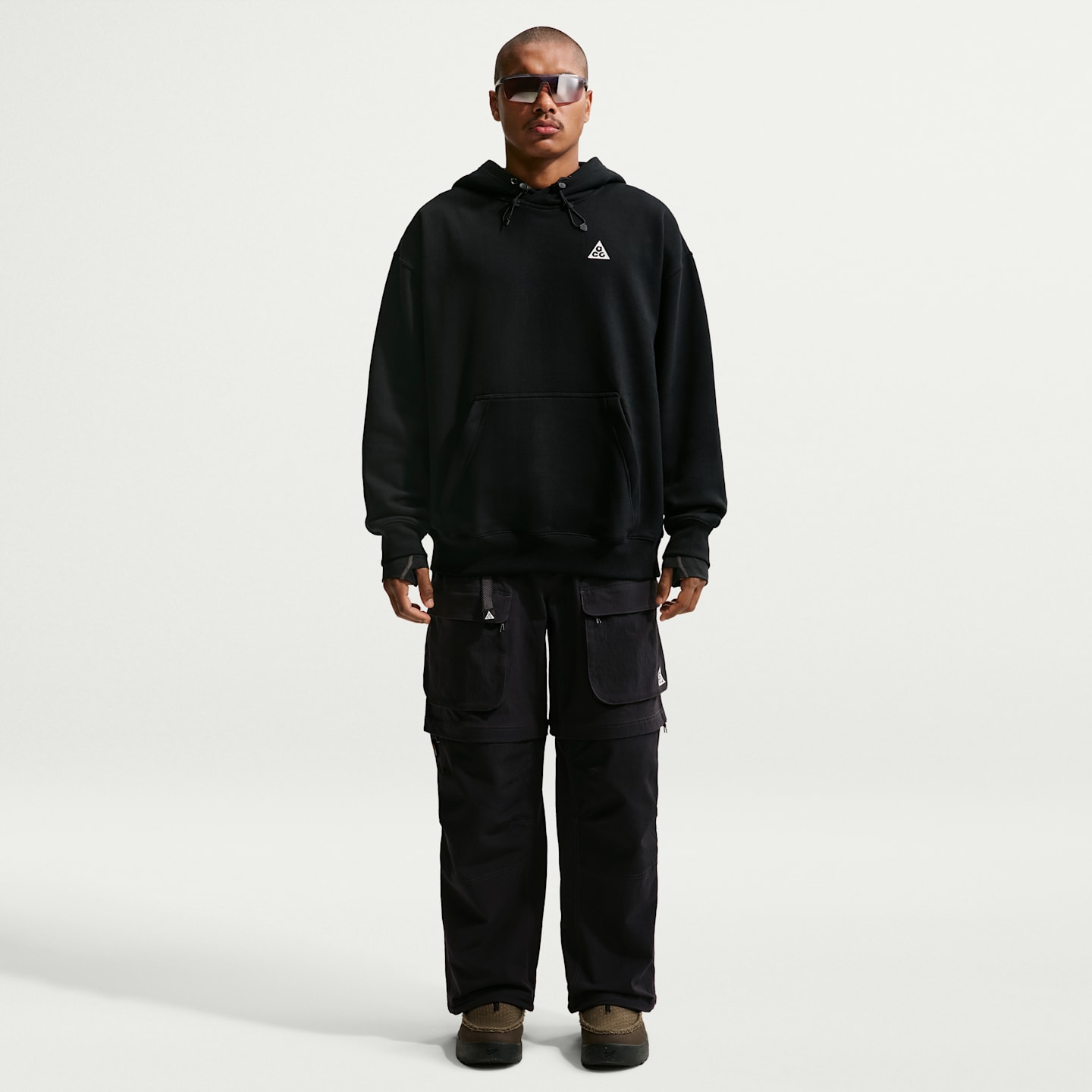 Худи Nike ACG "Tuff Fleece, цвет: Чёрный / Антрацитовый — фото 7