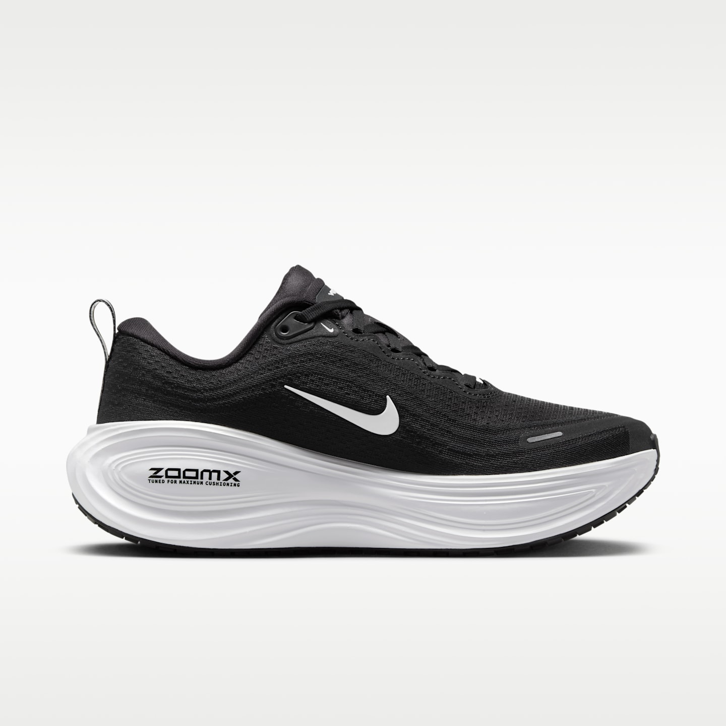 Женские кроссовки Nike Vomero Plus Road Running (Wide), цвет: Чёрный / Холодный серый — фото 3