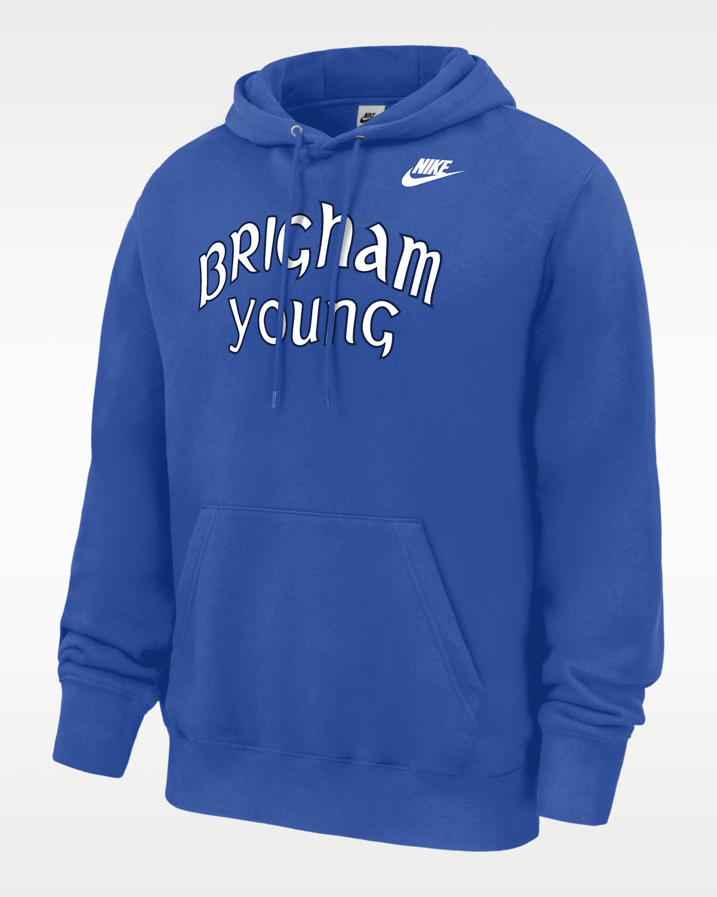 Мужское худи Nike BYU Cougars Club Football Fleece Pullover, цвет: Королевский синий — фото 2