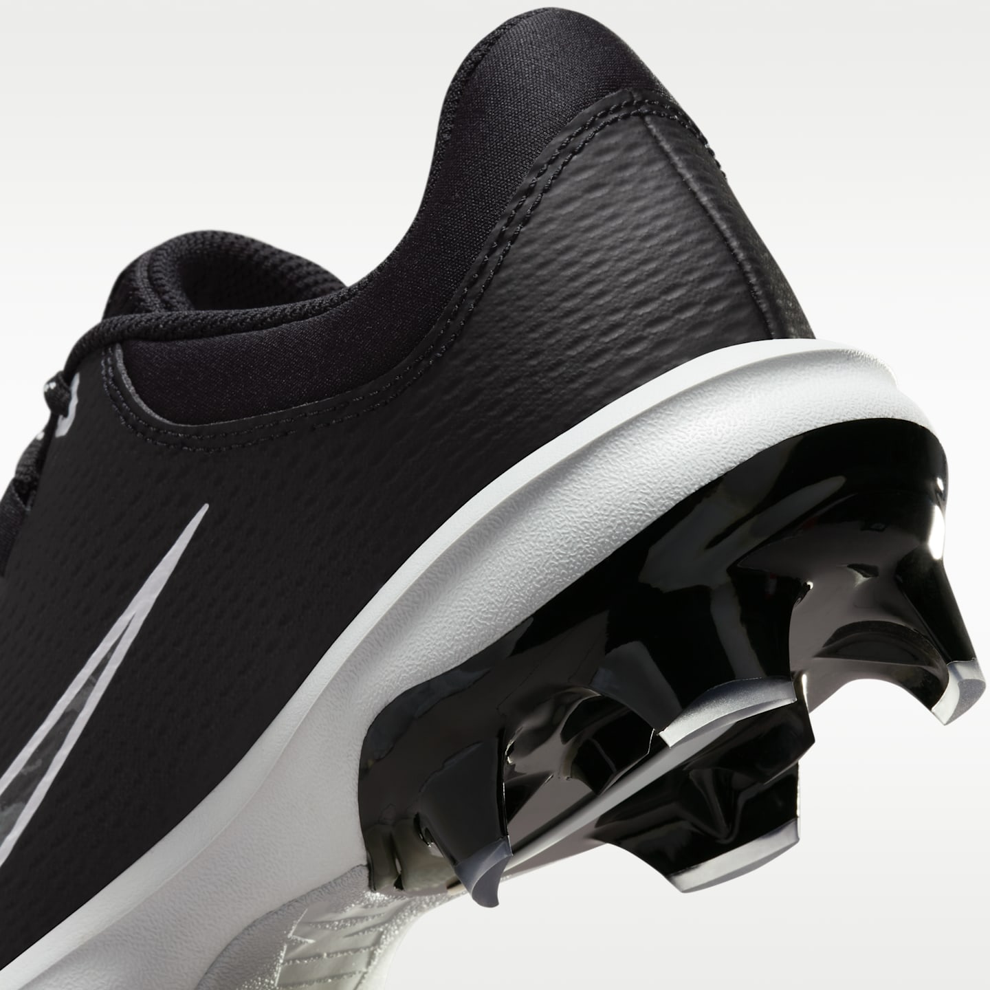 Женские бутсы Nike Hyperdiamond 4 Pro MCS Softball Cleats, цвет: Чёрный / Чистый платиновый — фото 9