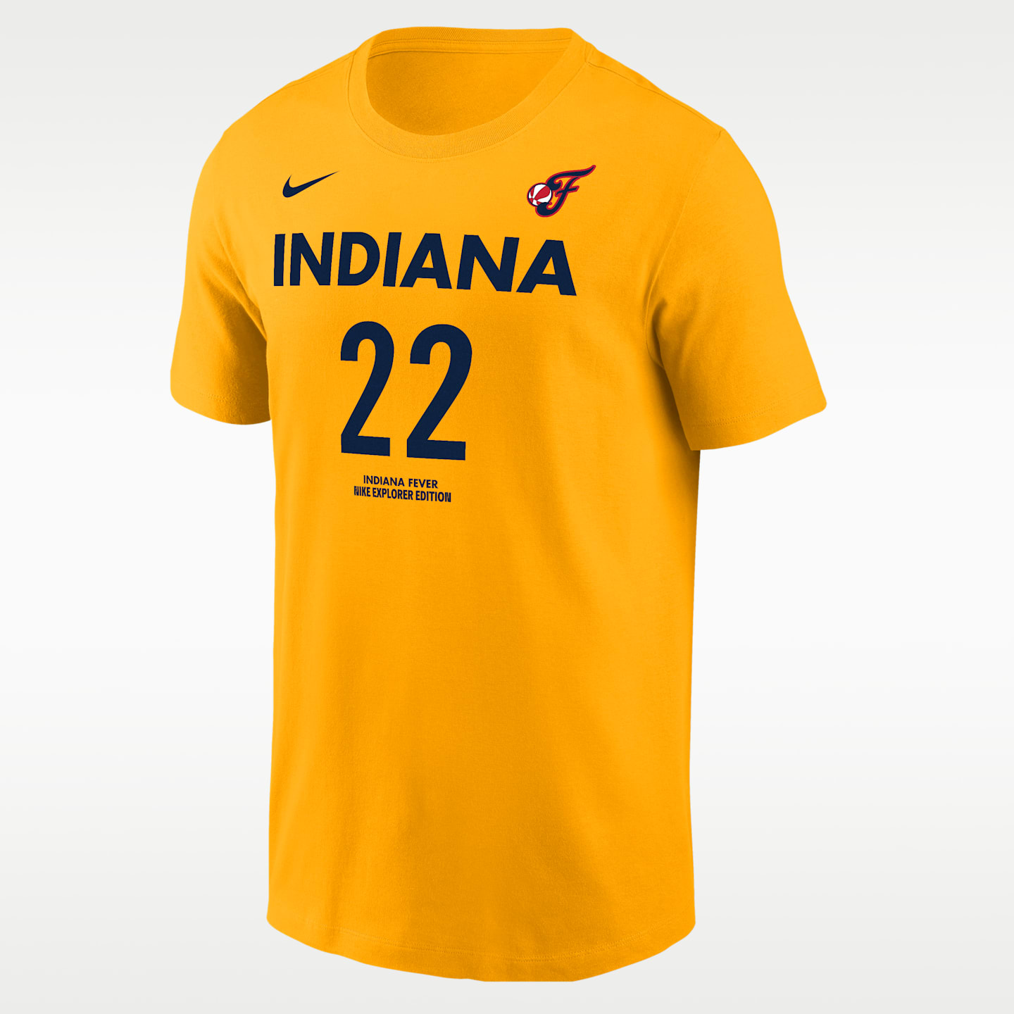 Мужская футболка Nike Caitlin Clark Indiana Fever WNBA, цвет: Золотой — фото 1