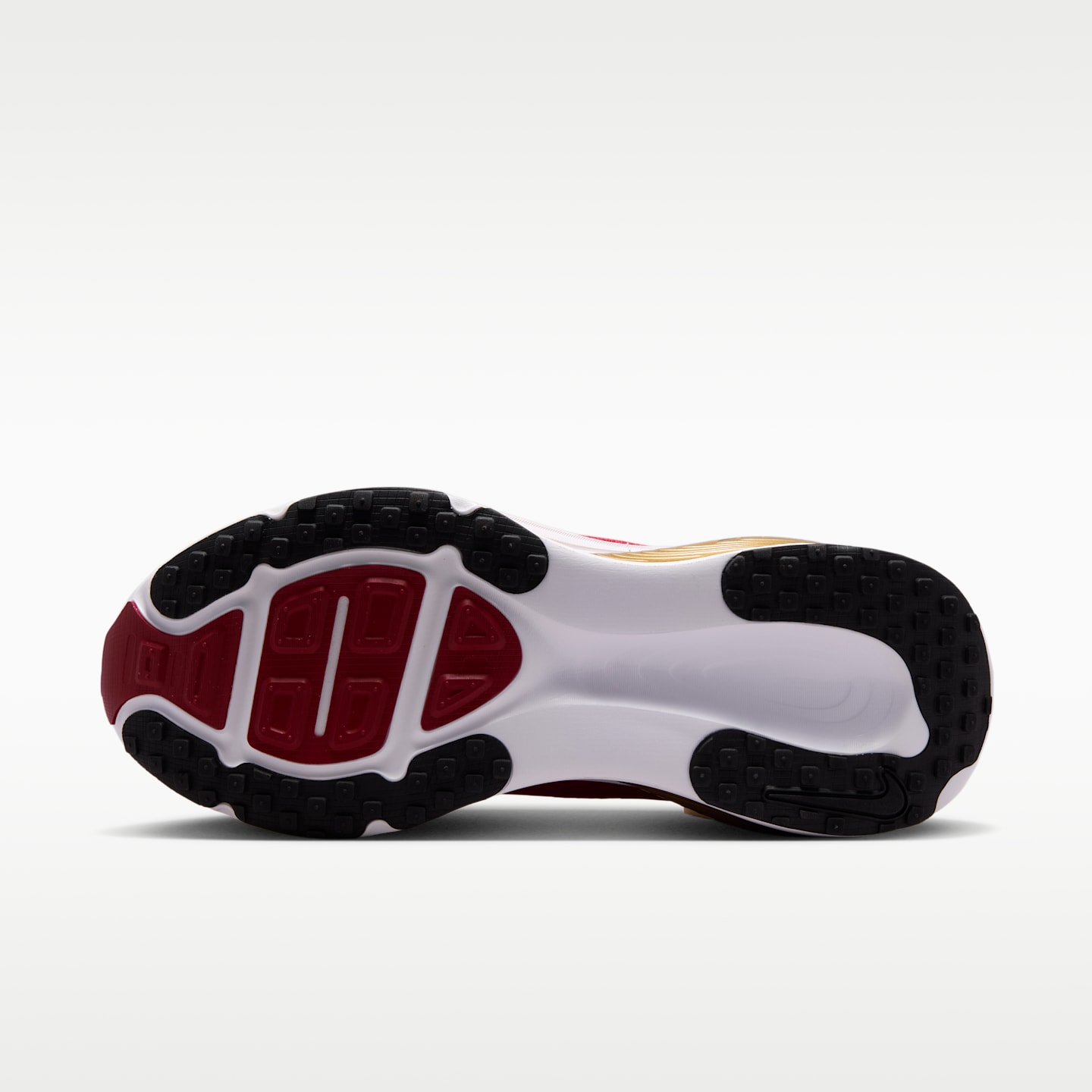Мужские кроссовки Nike Vomero 18 (San Francisco 49ers) NFL Road Running, цвет: Красный / Золотой — фото 2