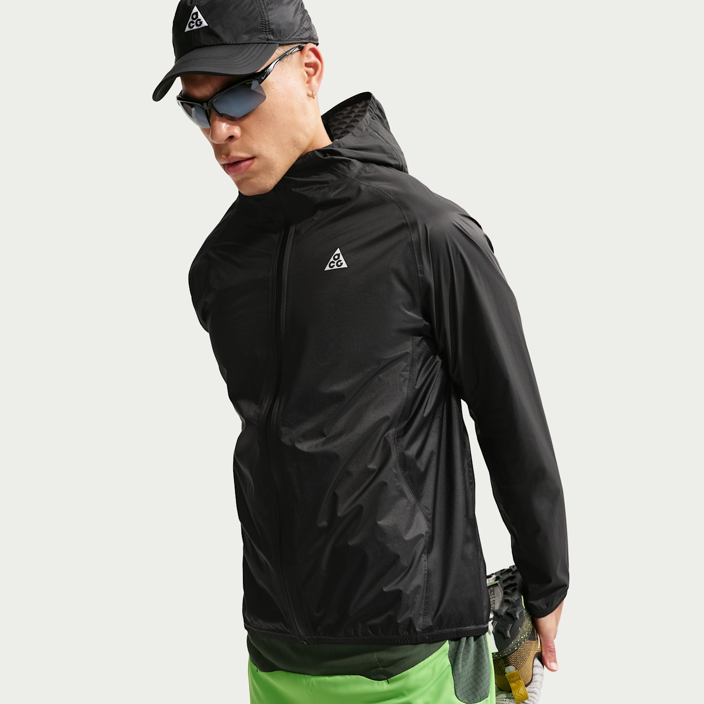 Мужская куртка Nike ACG Trailwind Storm-FIT ADV, цвет: Антрацитовый / Снежный белый — фото 3