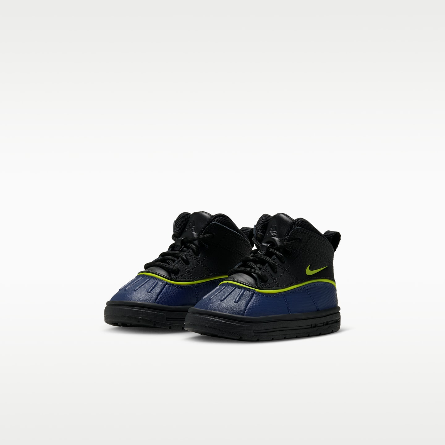 Детские ботинки Nike ACG Woodside 2 High Baby/Toddler, цвет: Чёрный / Тёмно-синий — фото 5