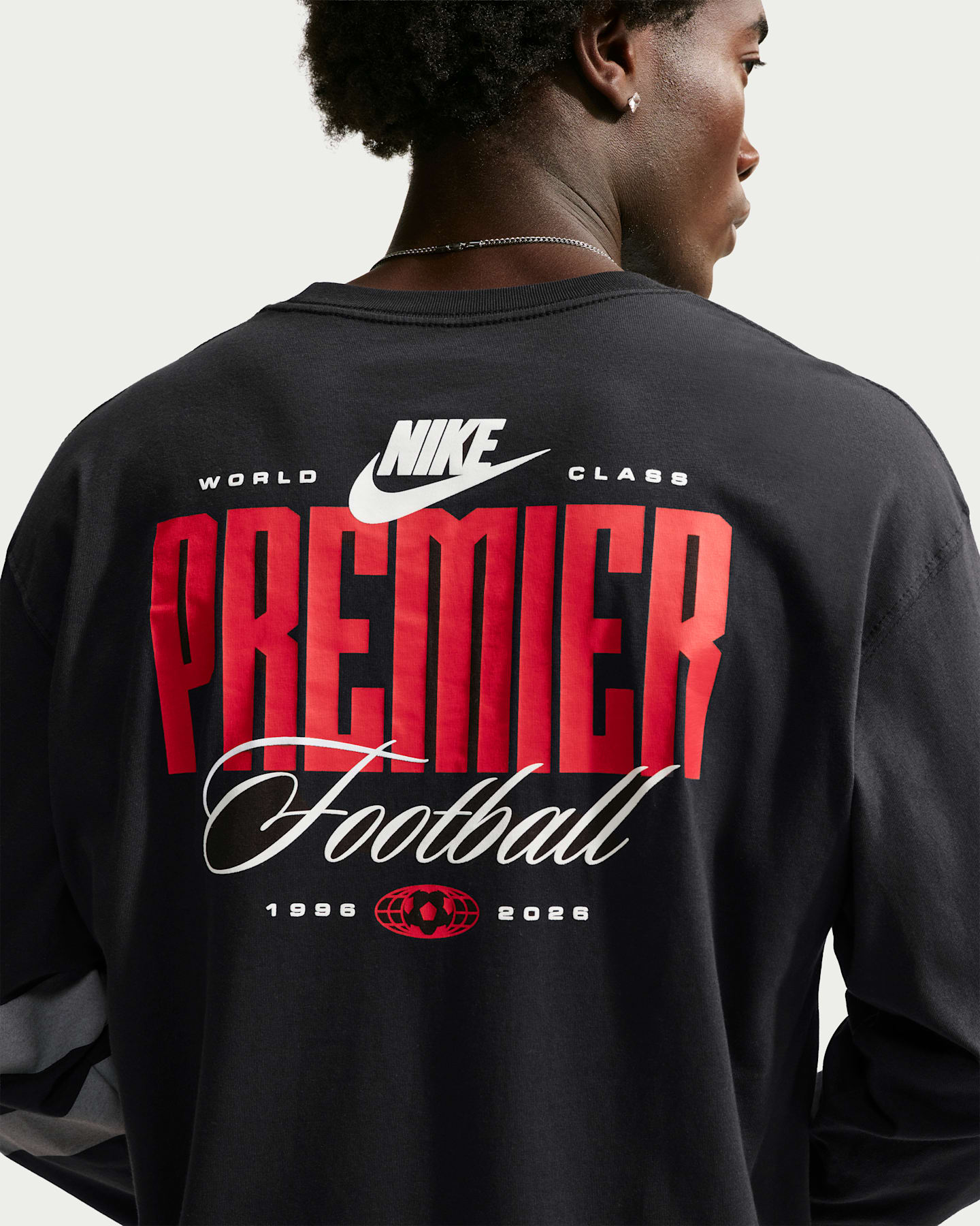 Мужская футболка Nike Premier Soccer Long-Sleeve, цвет: Чёрный — фото 6