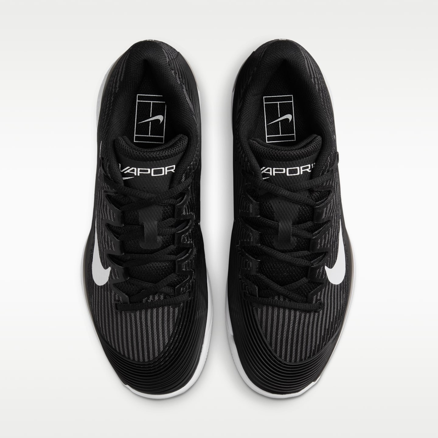 Женские кроссовки Nike Vapor 12 Clay Court Tennis Shoes, цвет: Чёрный / Серый — фото 4