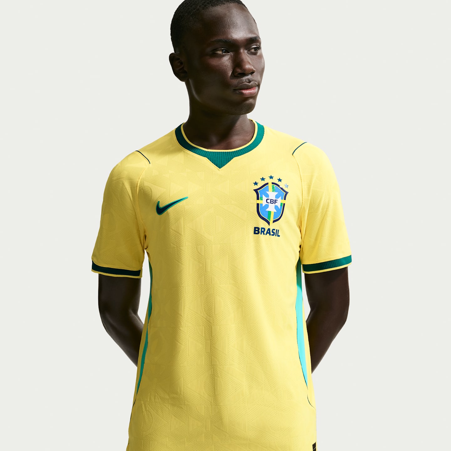Мужское футбольное джерси Nike Brazil National Team 2026 Match Home Aero-FIT, цвет: Бирюзовый — фото 1