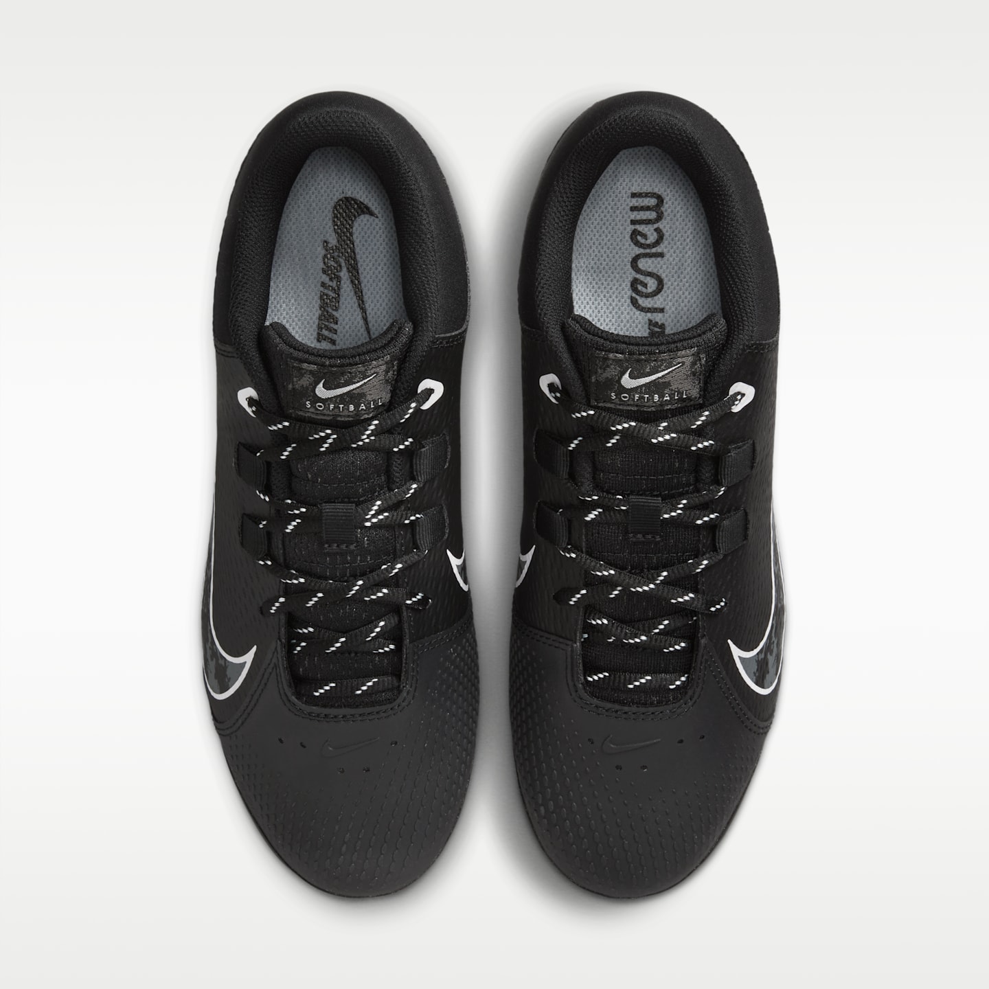 Женские бутсы Nike Hyperdiamond 4 Pro Softball Cleats, цвет: Чёрный / Чистый платиновый — фото 4