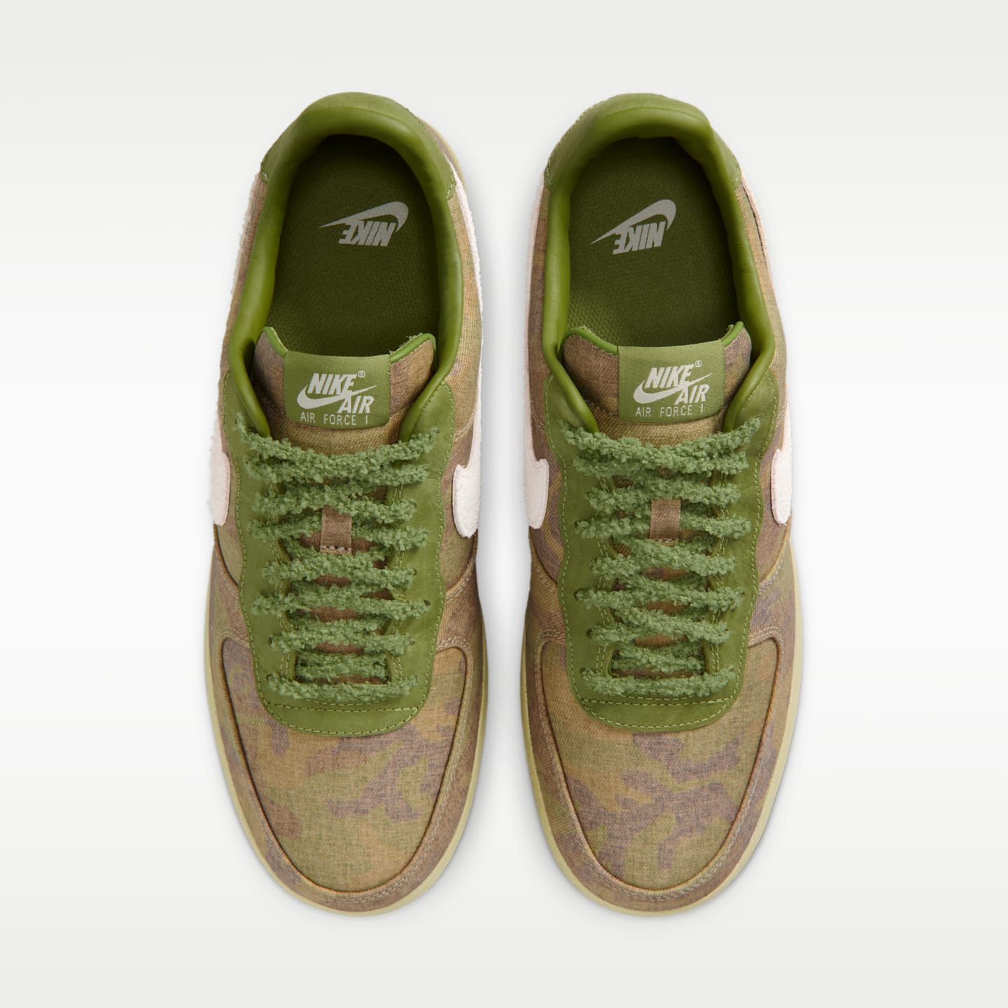 Мужские кроссовки Nike Air Force 1 '07 Shoes, цвет: Серебристый / Пшеничный — фото 4