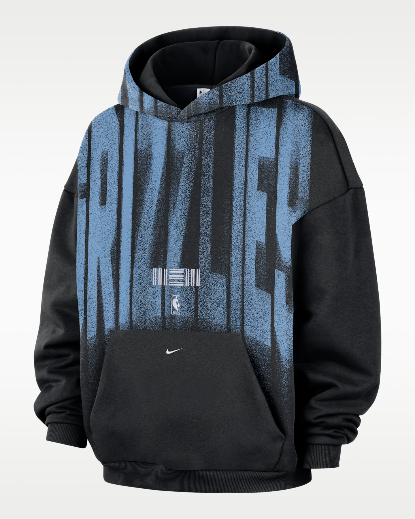 Мужское худи Nike Memphis Grizzlies Standard Issue Therma-FIT Fleece Basketball, цвет: Чёрный / Белый — фото 4