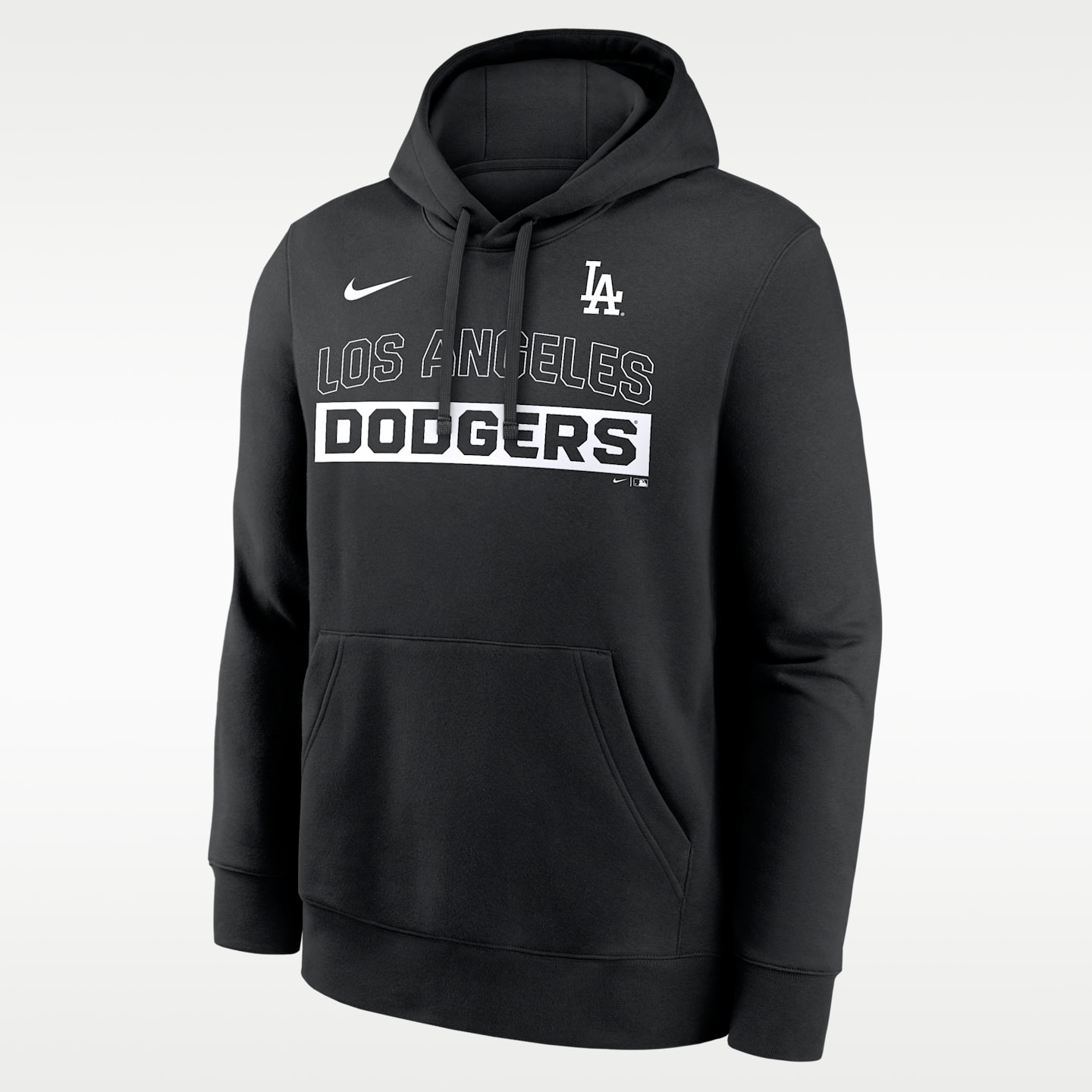 Мужское худи Nike MLB Los Angeles Dodgers Club, цвет: Чёрный — фото 1