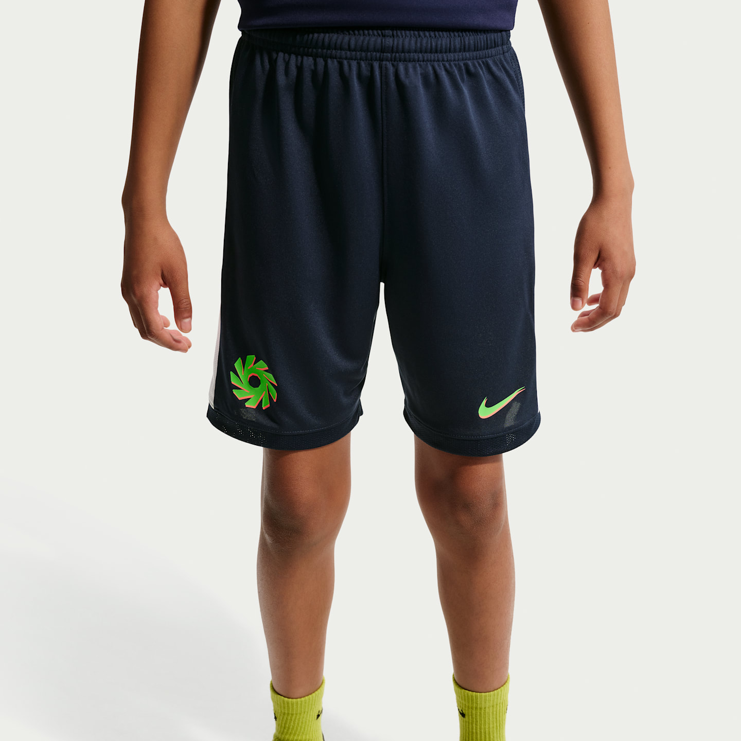 Детские футбольные шорты Nike Erling Haaland Academy Dri-FIT, цвет: Обсидиановый / Белый — фото 2