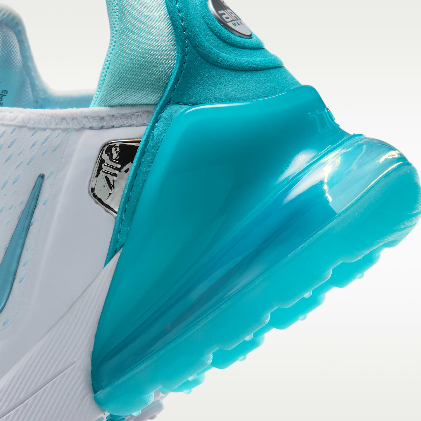 Детские кроссовки Nike Air Max 270 Premium, цвет: Белый / Бирюзовый — фото 8