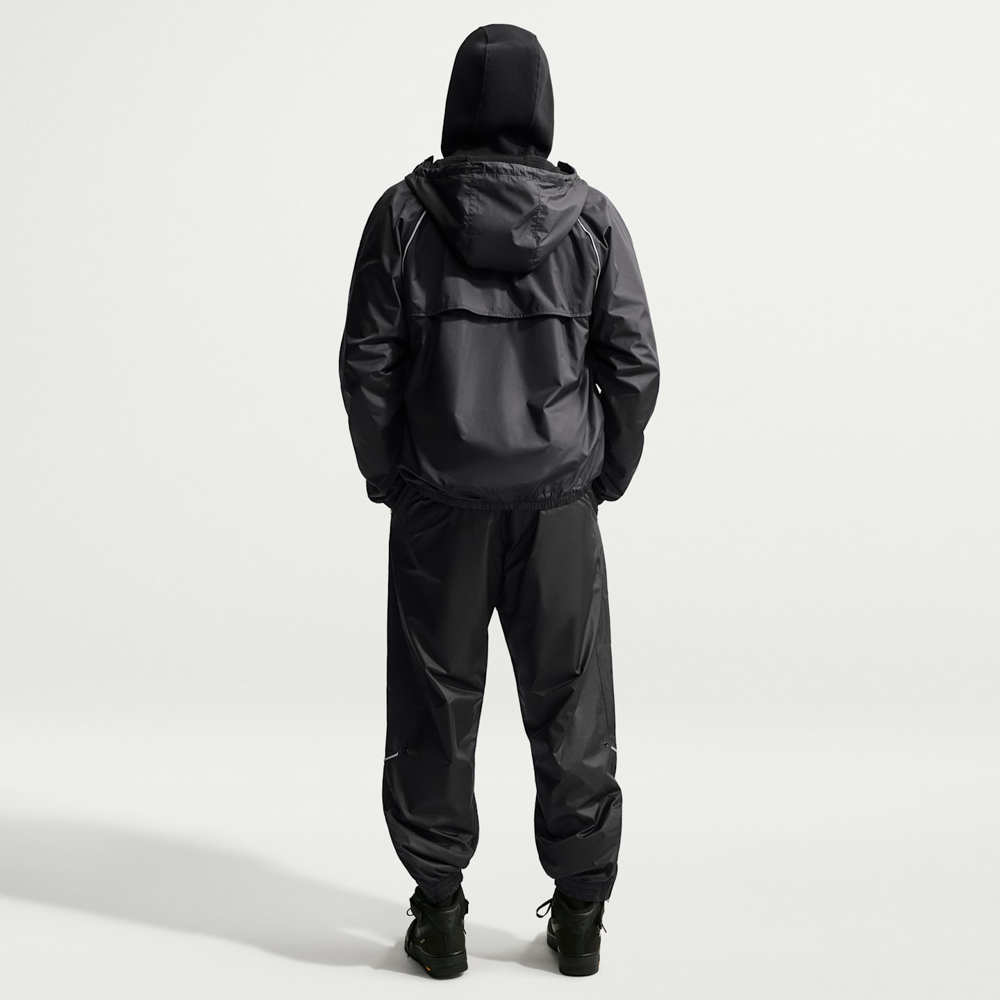 Мужские утеплённые брюки Nike Windrunner, цвет: Чёрный / Белый — фото 5
