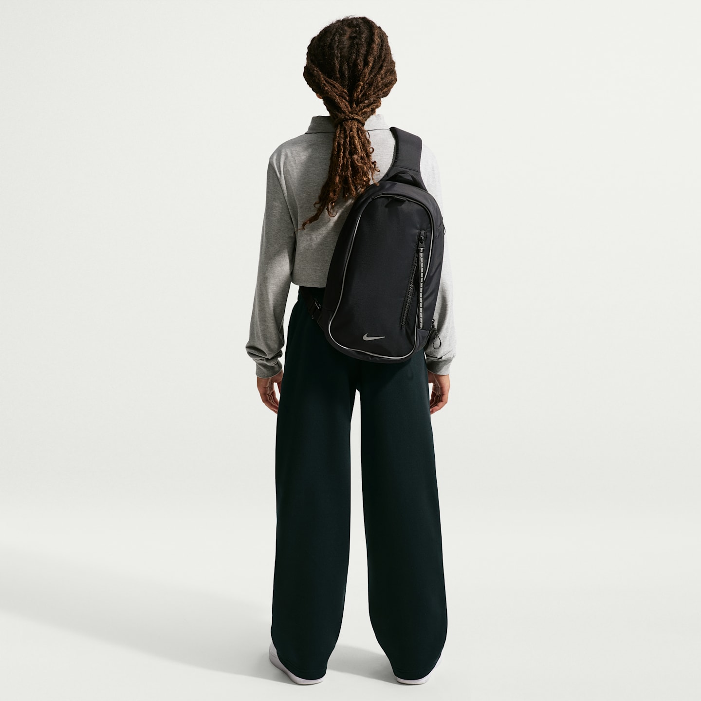 Детские брюки Nike Sportswear Club Fleece с открытым низом, цвет: Чёрный — фото 6