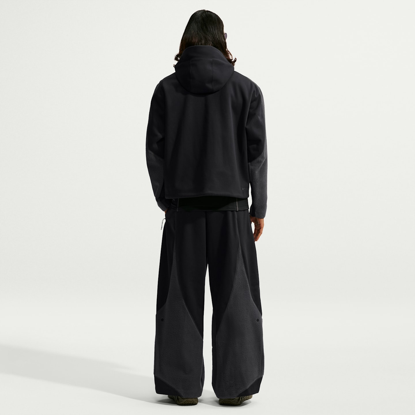 Мужские брюки Nike Tech Boreas Therma-FIT свободного кроя с открытым низом, цвет: Чёрный / Антрацитовый — фото 5