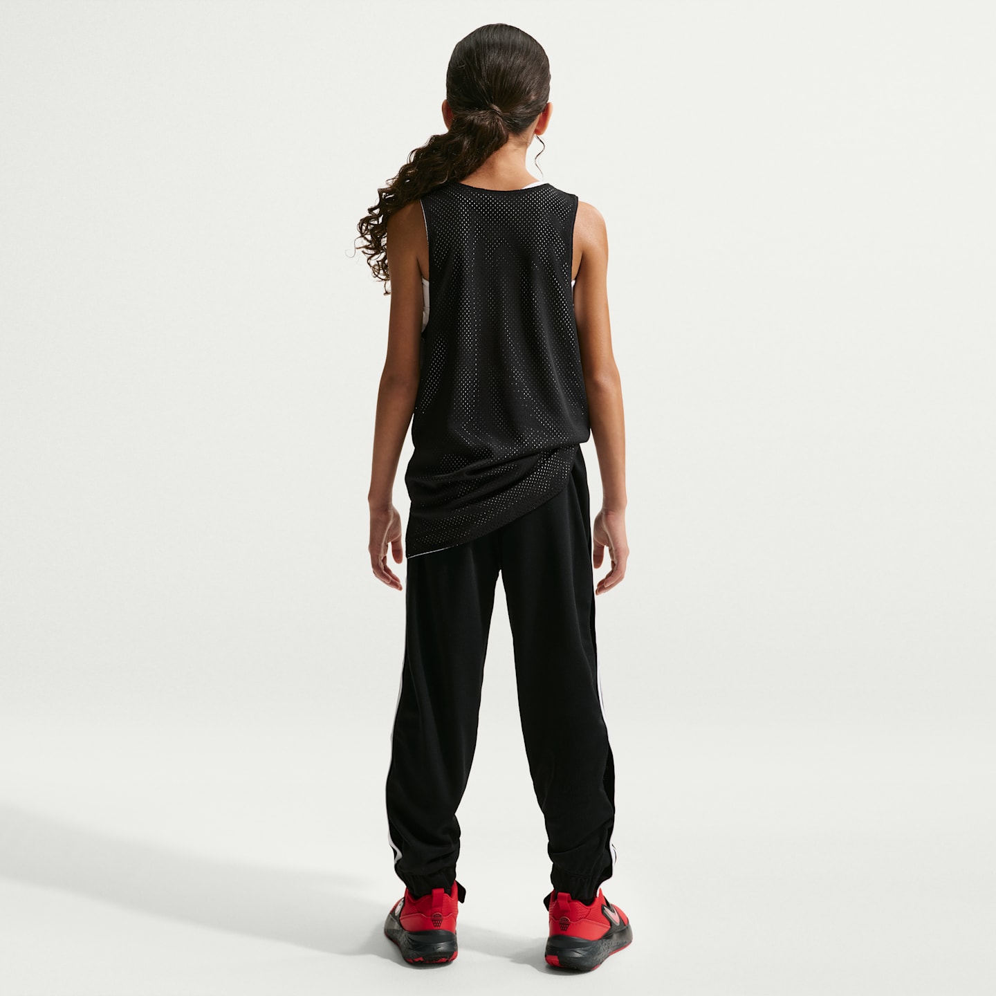 Детский топ Nike Sportswear Dri-FIT Basketball Jersey, цвет: Чёрный / Белый — фото 5