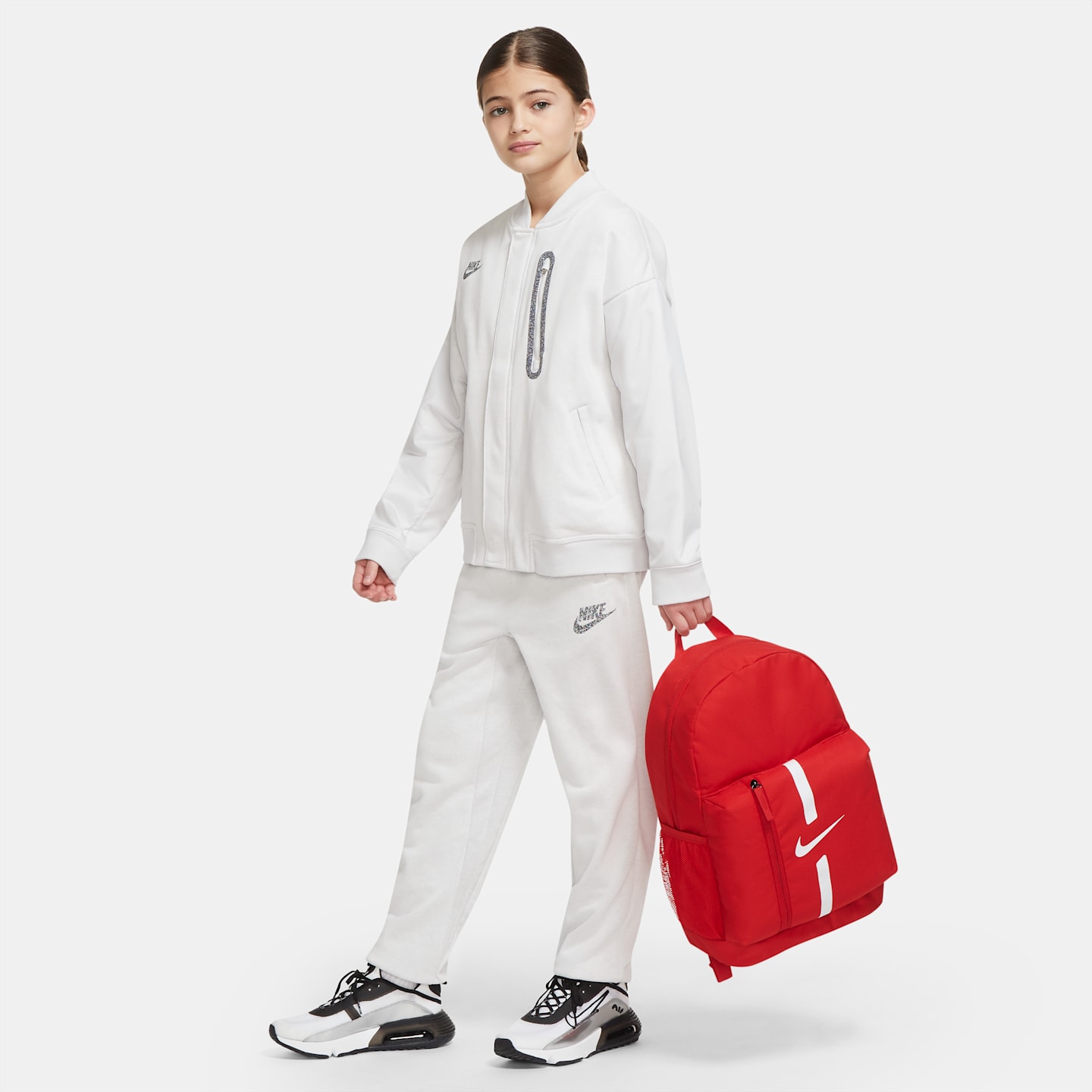 Рюкзак Nike Academy Team Soccer (22L) для детей, цвет: Красный / Чёрный — фото 9