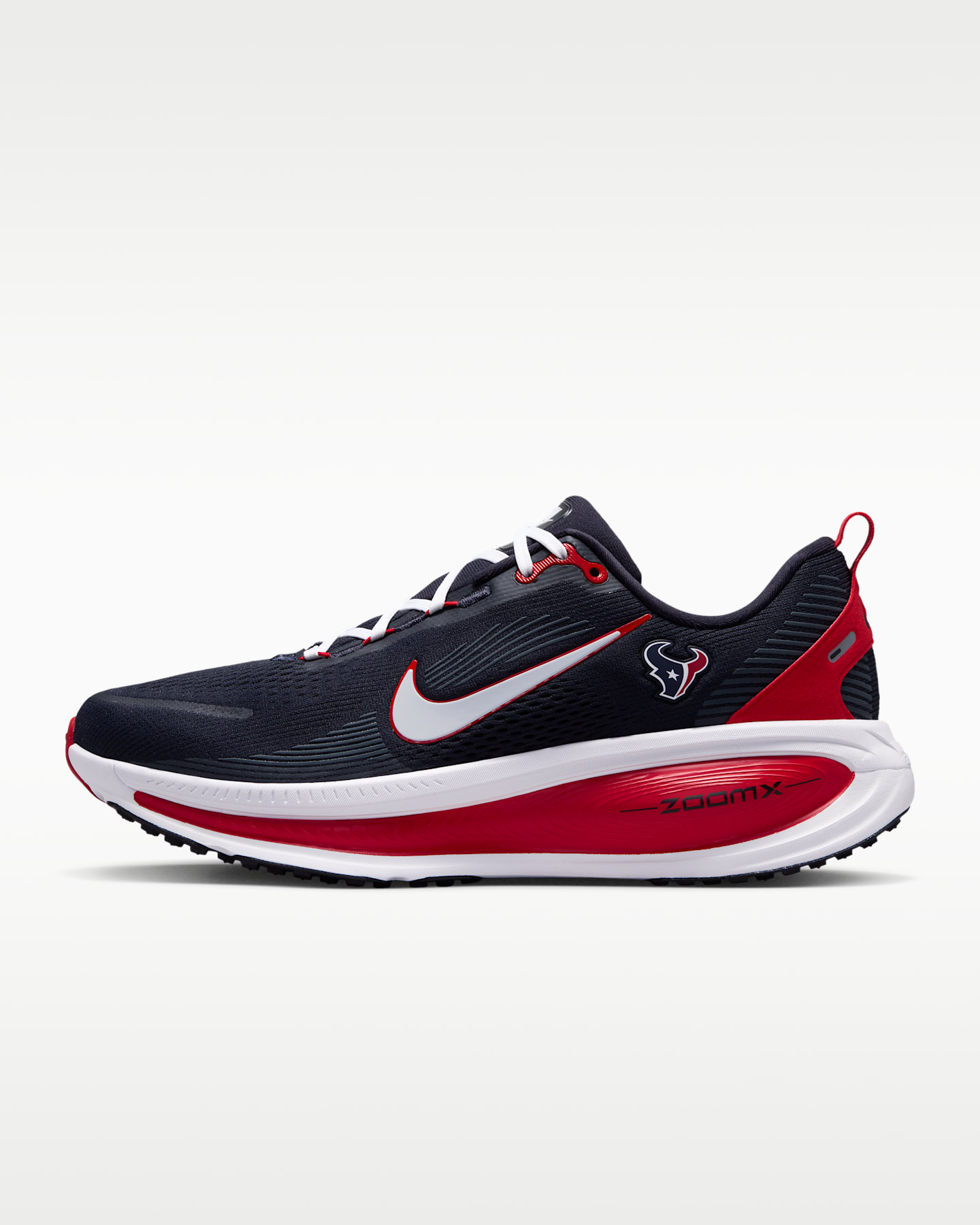 Мужские кроссовки Nike Vomero 18 (Houston Texans) NFL Road Running, цвет: Синий / Красный — фото 9