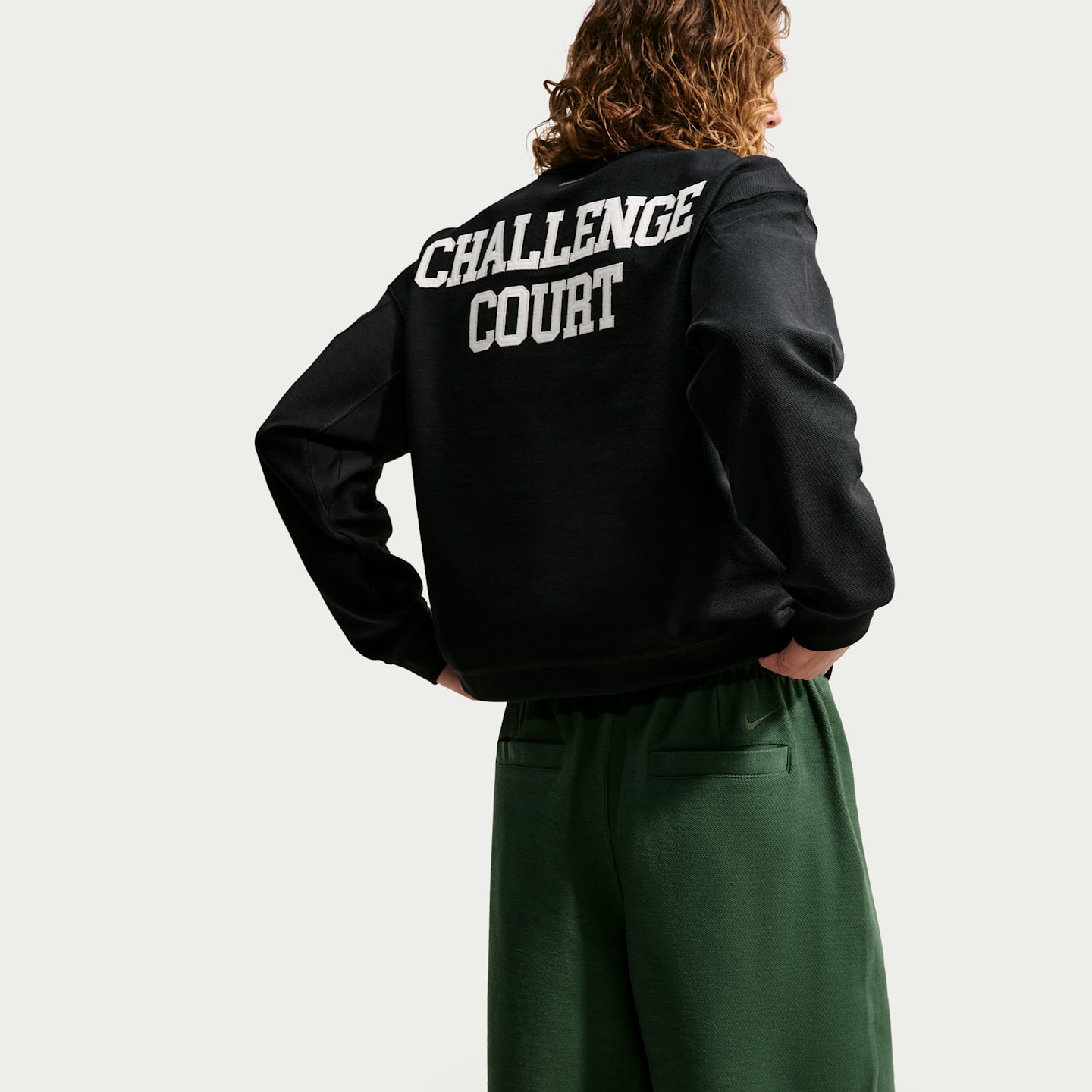 Мужской свитшот Nike Club Rules из махрового трикотажа, цвет: Чёрный / Молочный — фото 3