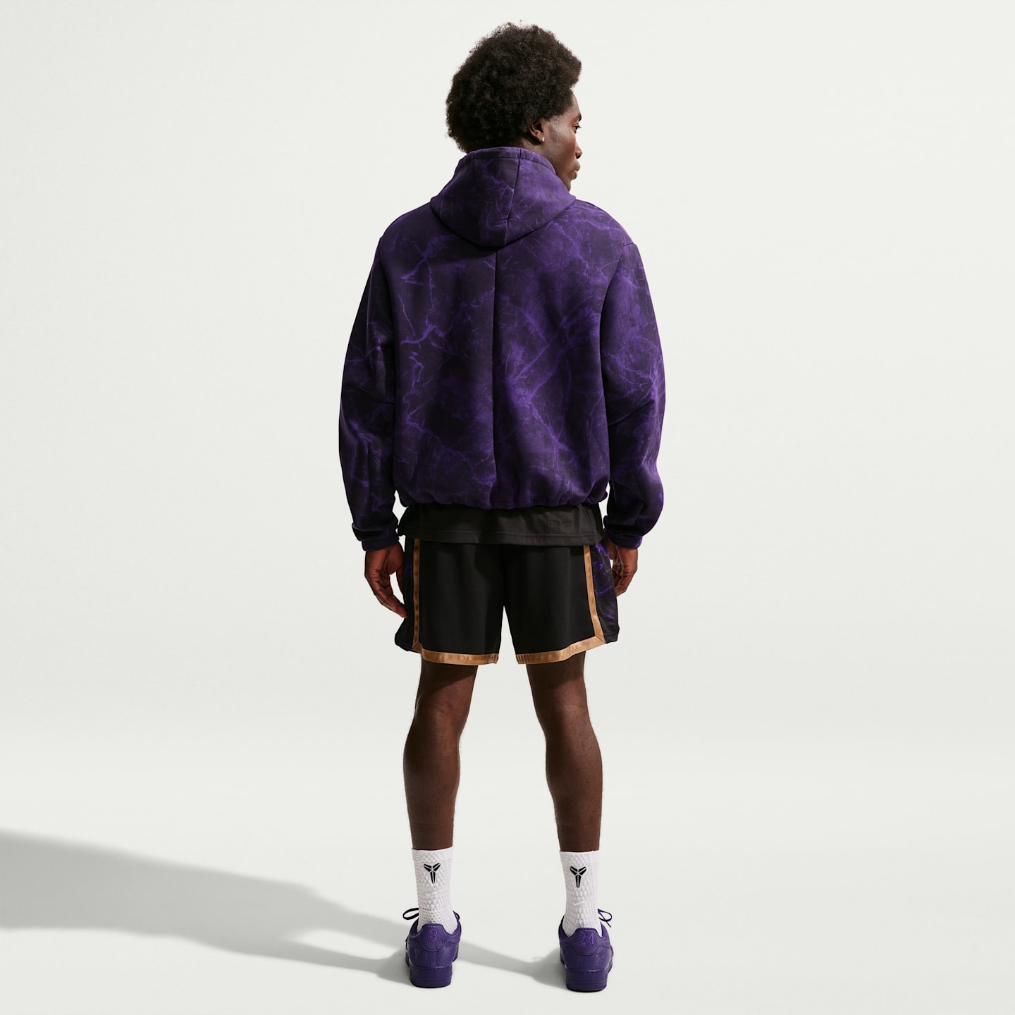 Мужские шорты Nike FC Barcelona Away Kobe Dri-FIT Soccer, цвет: Чёрный / Золотой — фото 5