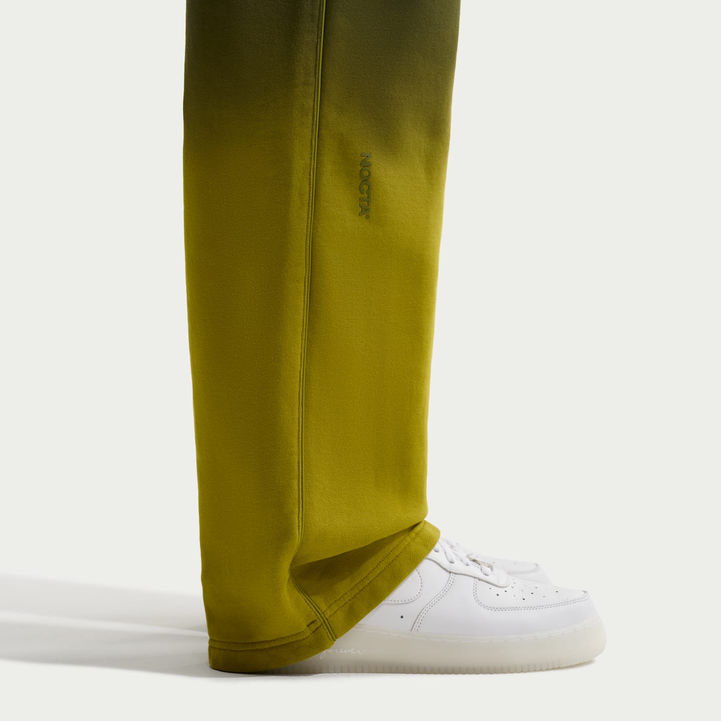 Мужские брюки Nike Nocta Open-Hem Fleece CS, цвет: Мох / Средний оливковый — фото 8