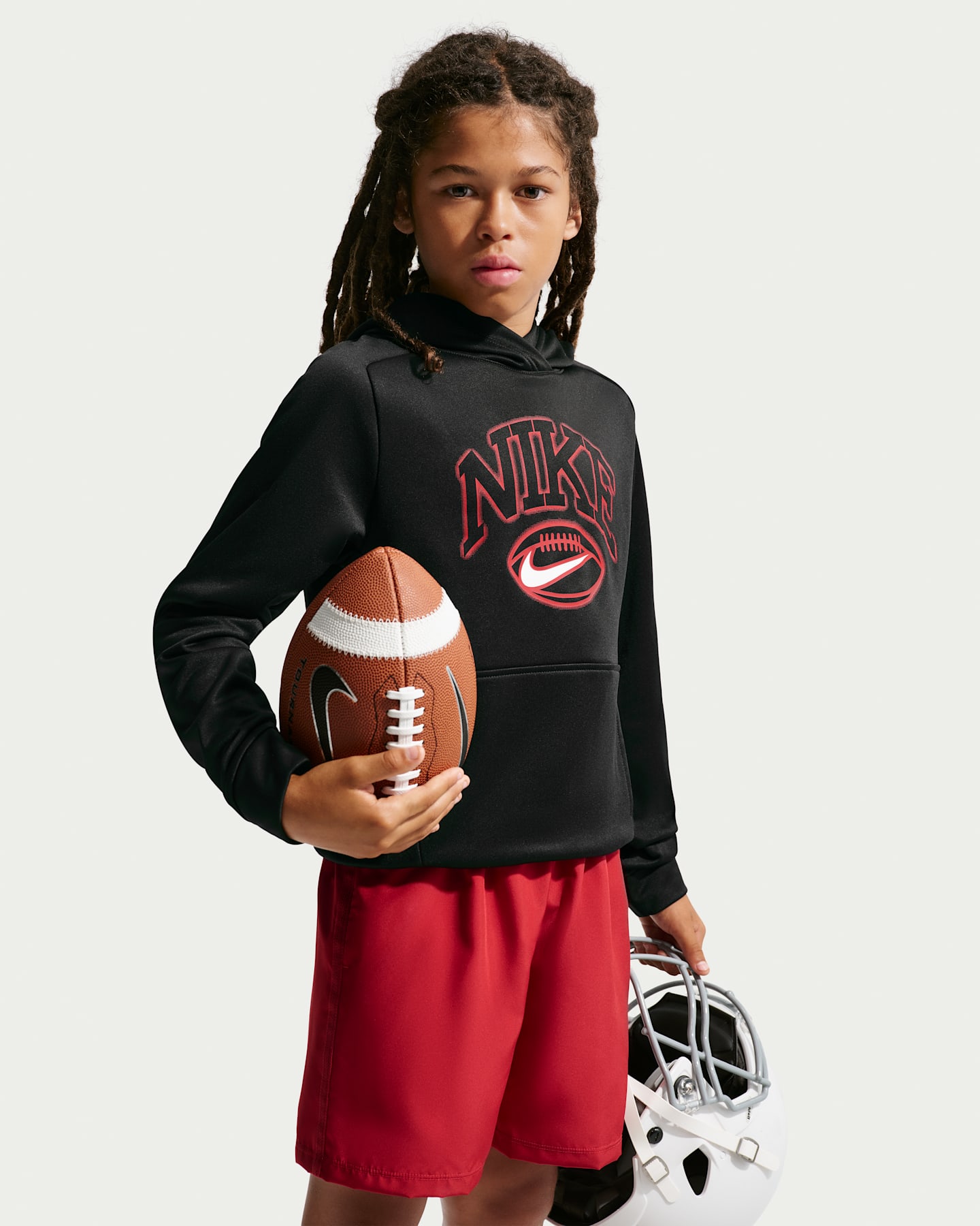 Худи Nike Trophy Therma-FIT Pullover для мальчиков, цвет: Чёрный — фото 6