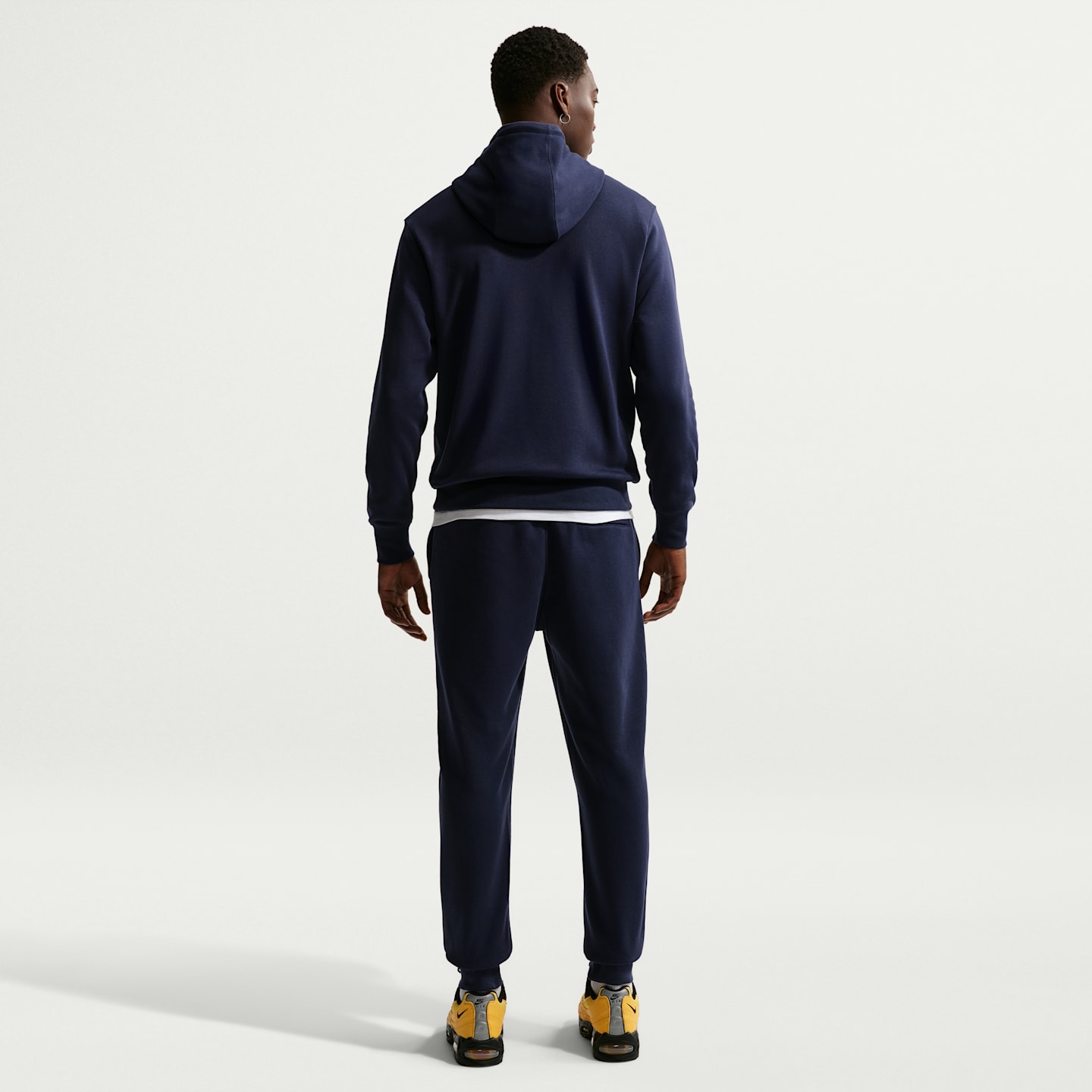 Мужские брюки Nike FC Barcelona Club Soccer, цвет: Синий / Минеральный жёлтый — фото 5