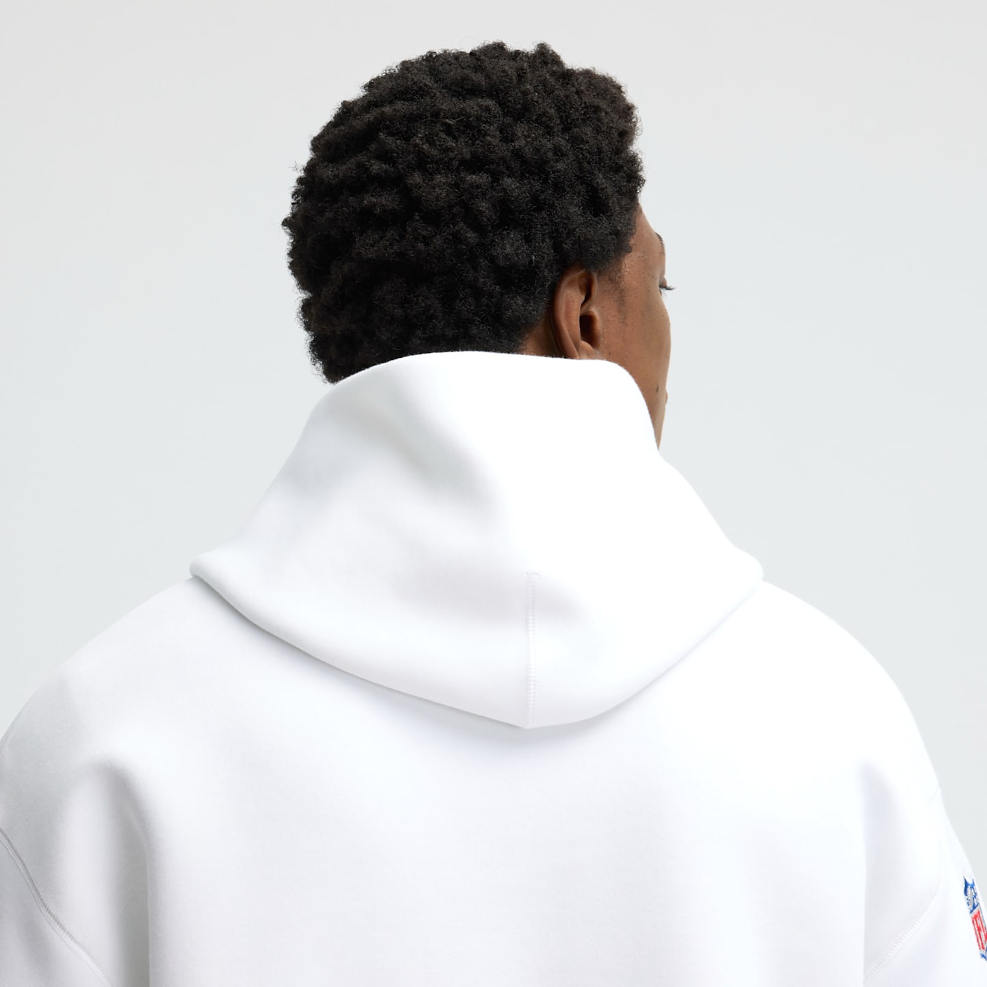 Мужское худи Nike Buffalo Bills Rivalries Collection Oversized Tech Fleece NFL, цвет: Белый — фото 5