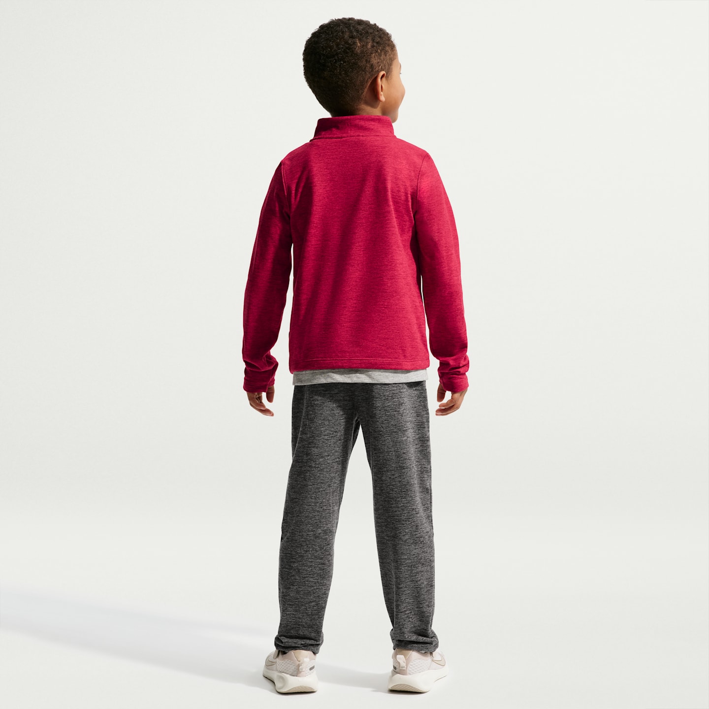 Детский комплект Nike Sunset из 2 предметов с топом на молнии 1/4, цвет: Чёрный / Красный — фото 7