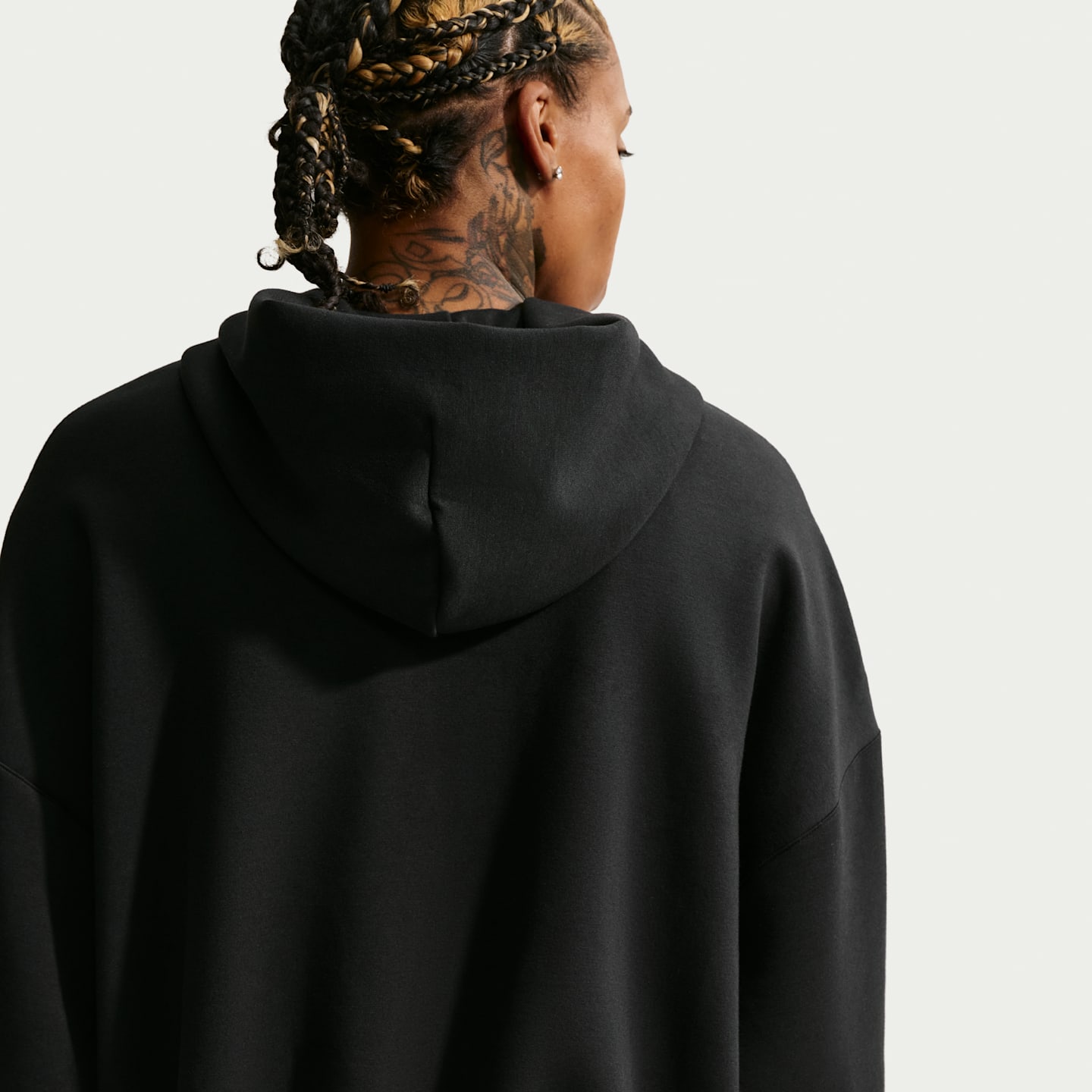 Женское худи на молнии Nike 24.7 ImpossiblySoft, цвет: Чёрный / Серый — фото 2