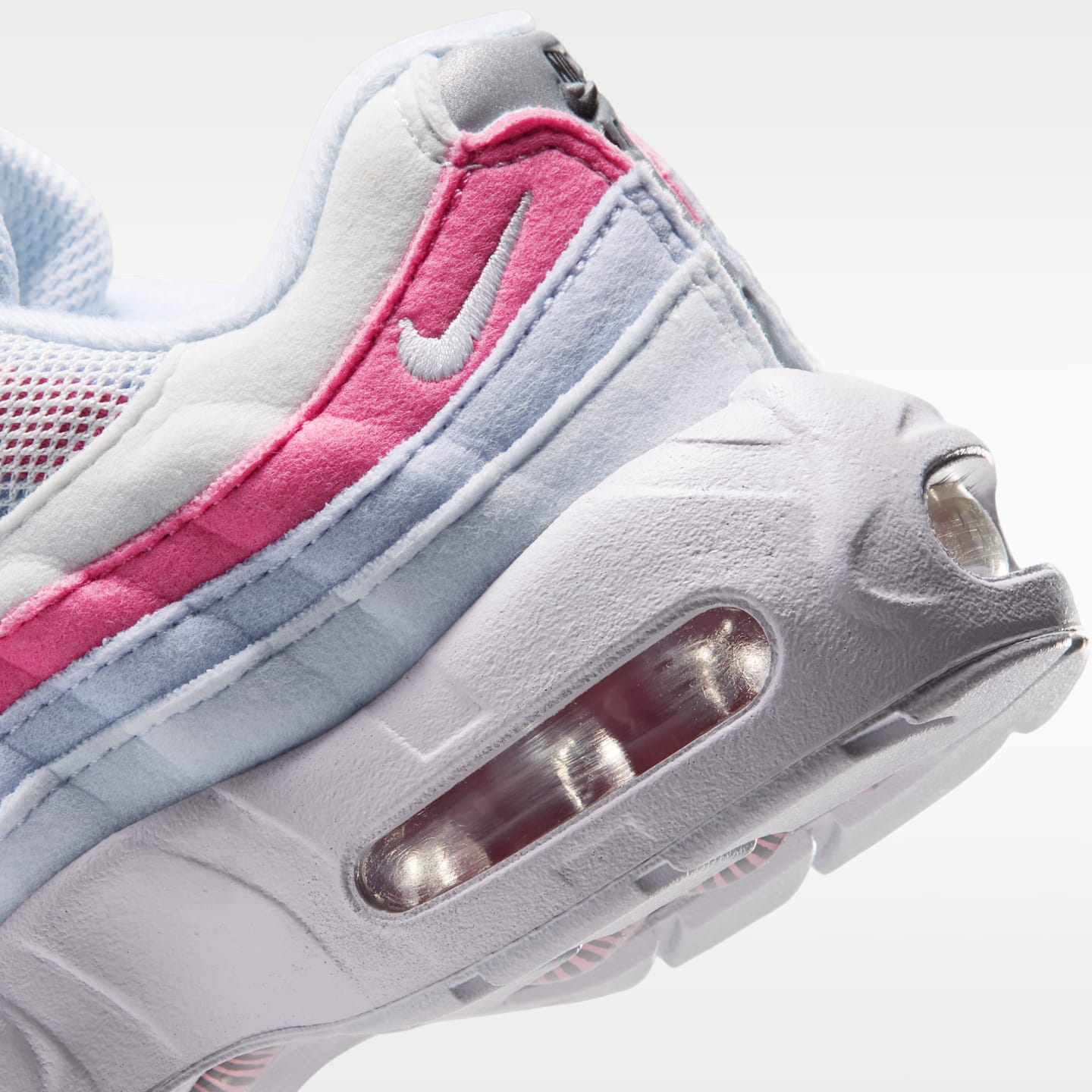 Детские кроссовки Nike Air Max '95, цвет: Серый / Пионовый — фото 8