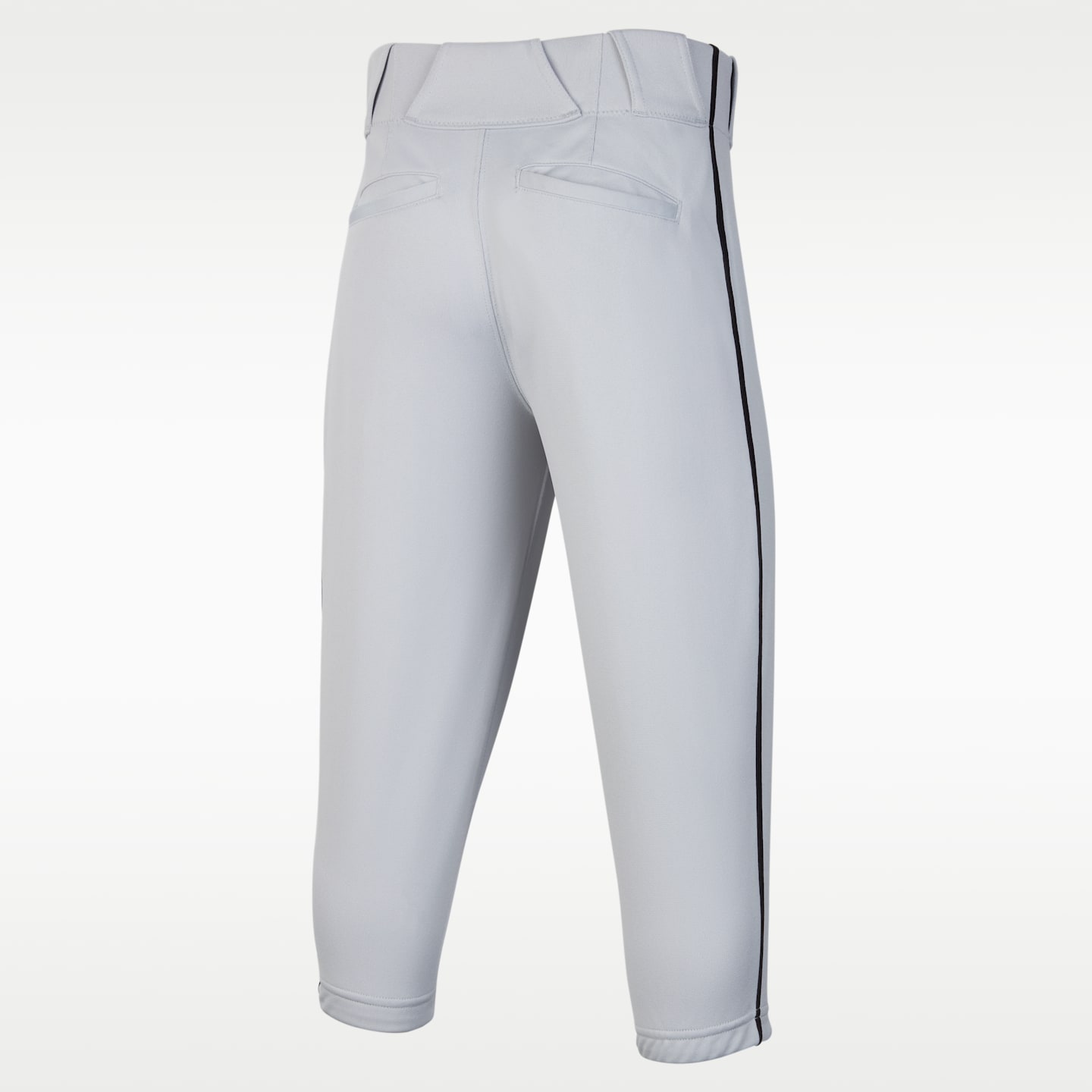 Детские бейсбольные брюки Nike Vapor Select 2 с высокой посадкой и кантом, цвет: Волчий серый / Чёрный — фото 2