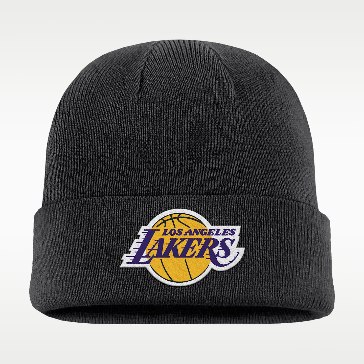 Женская шапка Nike LA Lakers Peak Hardwood Classics Beanie, цвет: Чёрный — фото 1