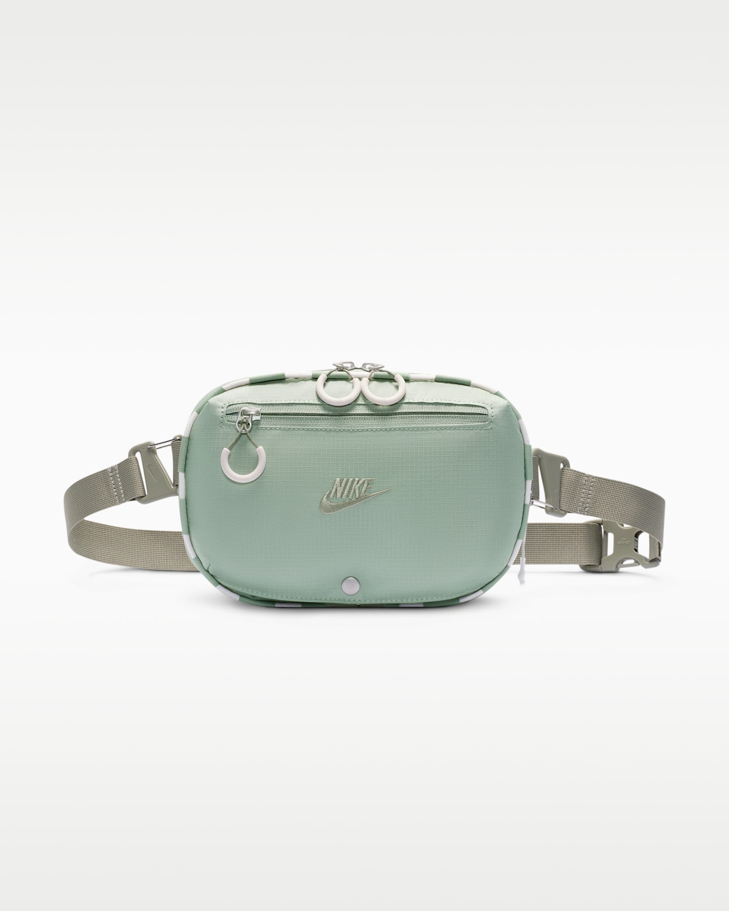 Женская сумка Nike Hayward Patrol Crossbody (4L), цвет: Нефритовый / Армейский — фото 11