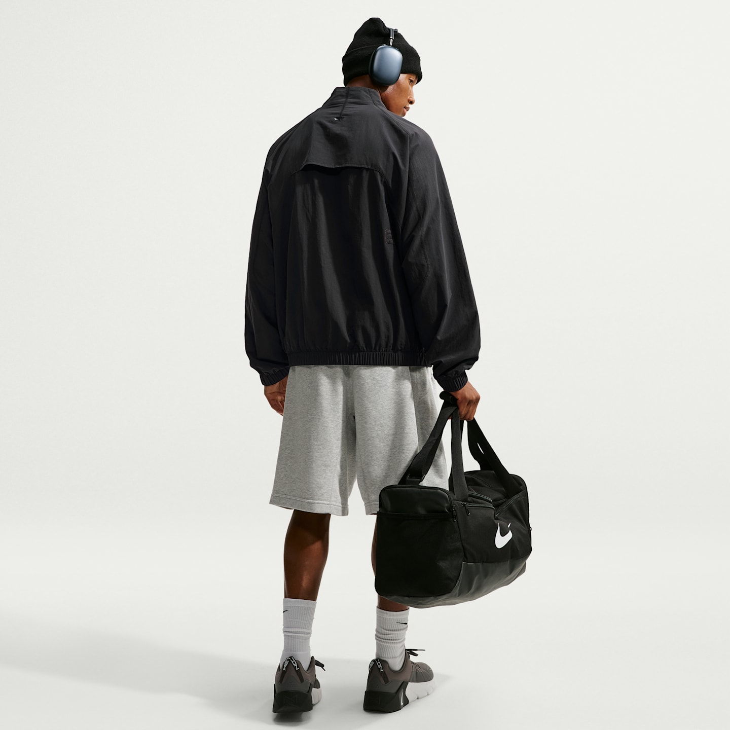 Мужская куртка Nike N.A.C. Dri-FIT Oversized Full-Zip Woven, цвет: Чёрный — фото 5