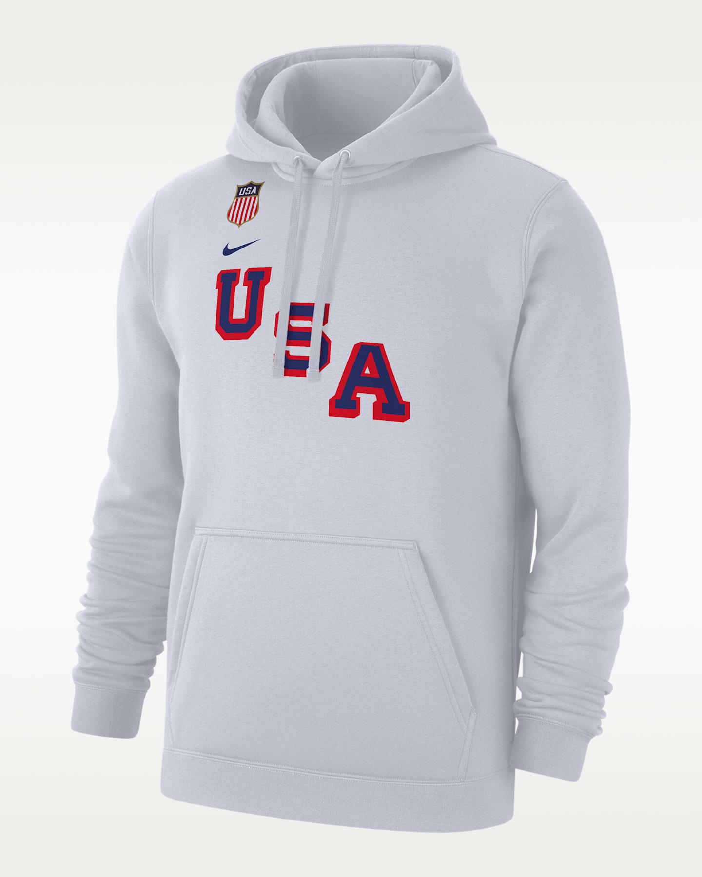 Мужское флисовое хоккейное худи Nike Club Matthew Tkachuk "Team USA, цвет: Белый — фото 3