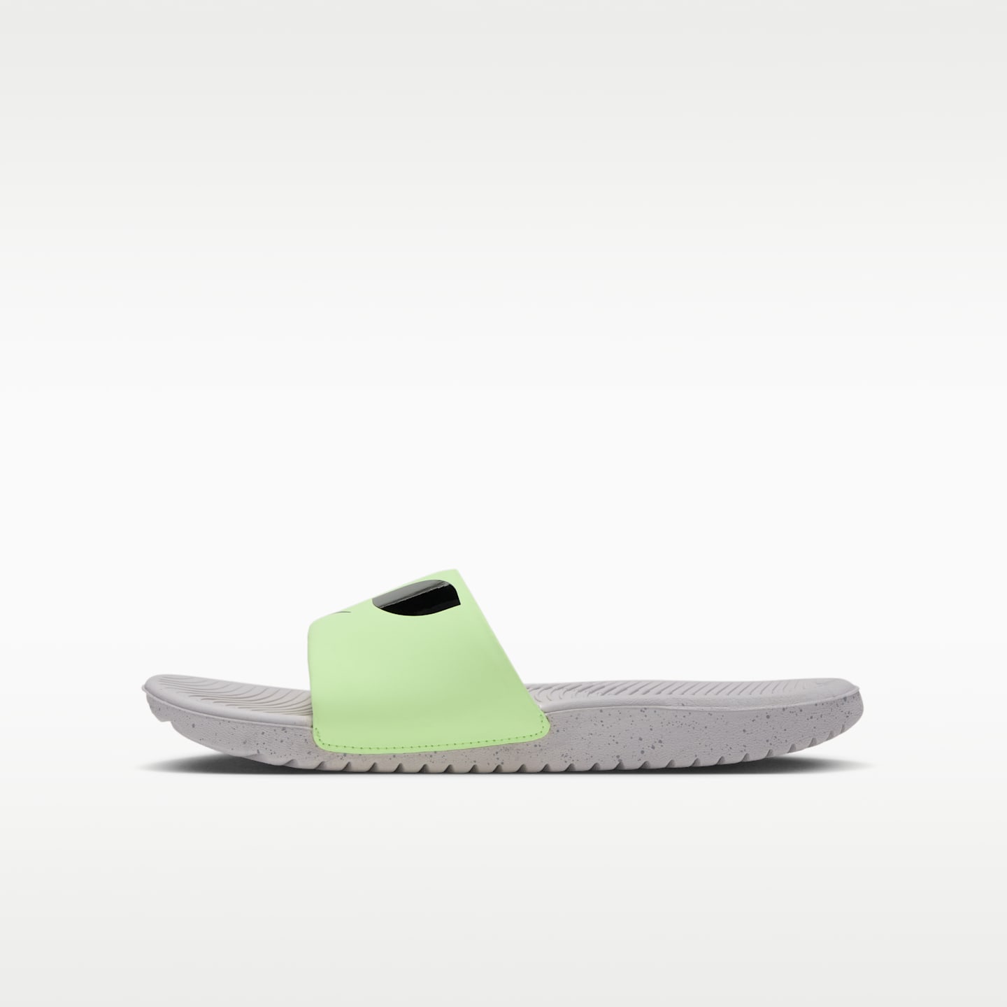 Детские сандалии Nike Kawa SE "Alien", цвет: Кислотно-жёлтый / Волчий серый — фото 2