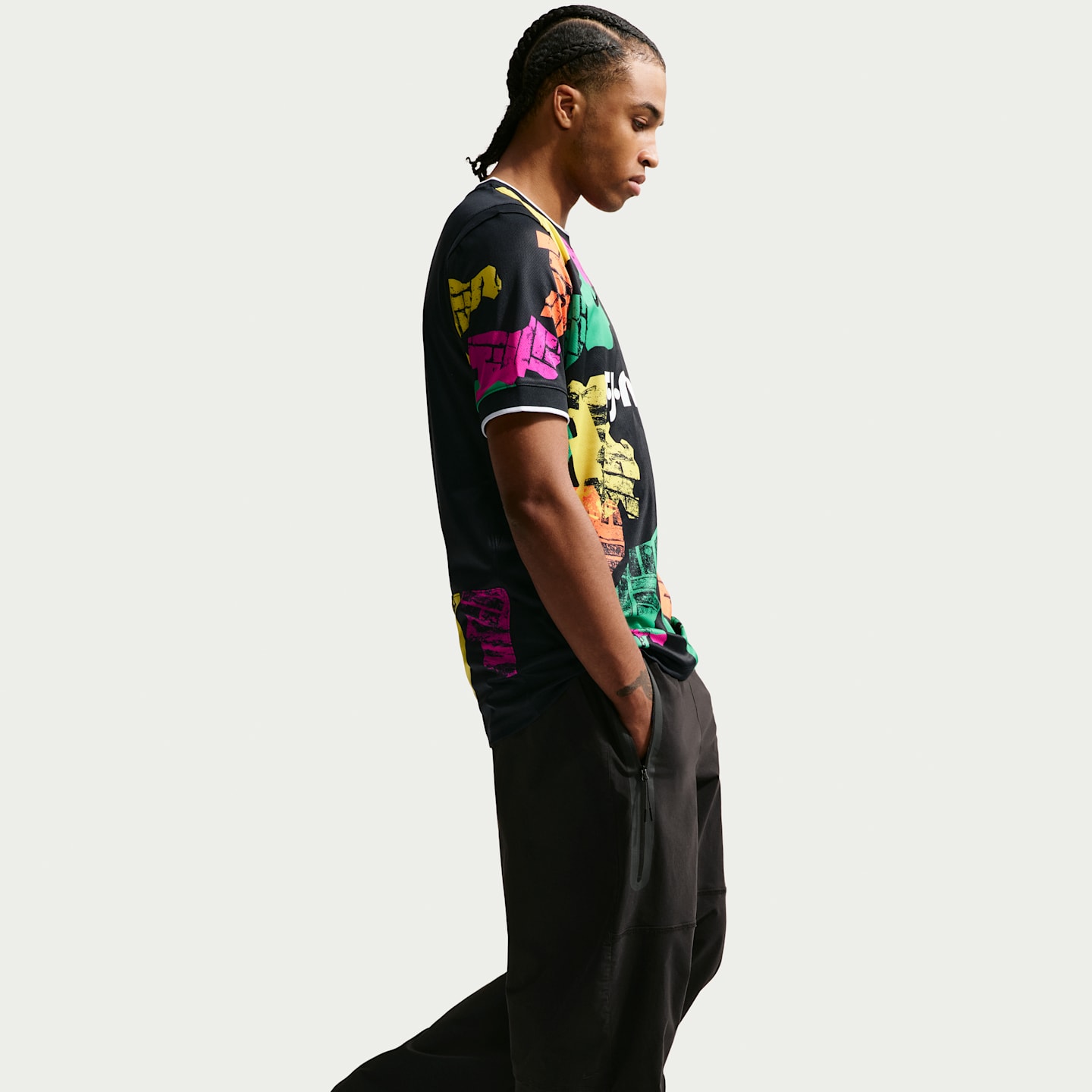 Мужской топ Nike Boston Legacy Stadium Edition Dri-FIT Replica Jersey, цвет: Чёрный — фото 3