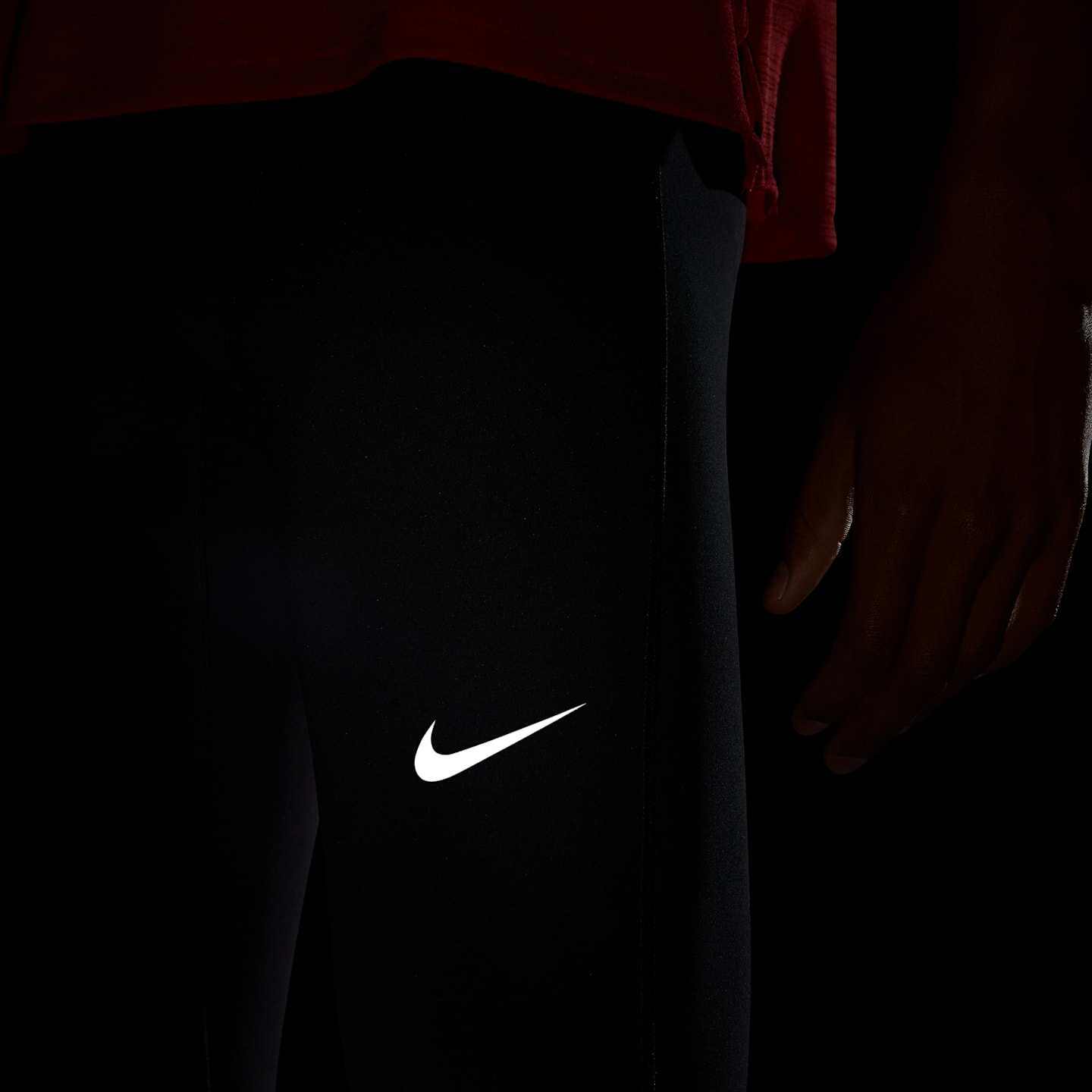 Мужские леггинсы Nike Challenger Dri-FIT Running Tights, цвет: Чёрный — фото 8