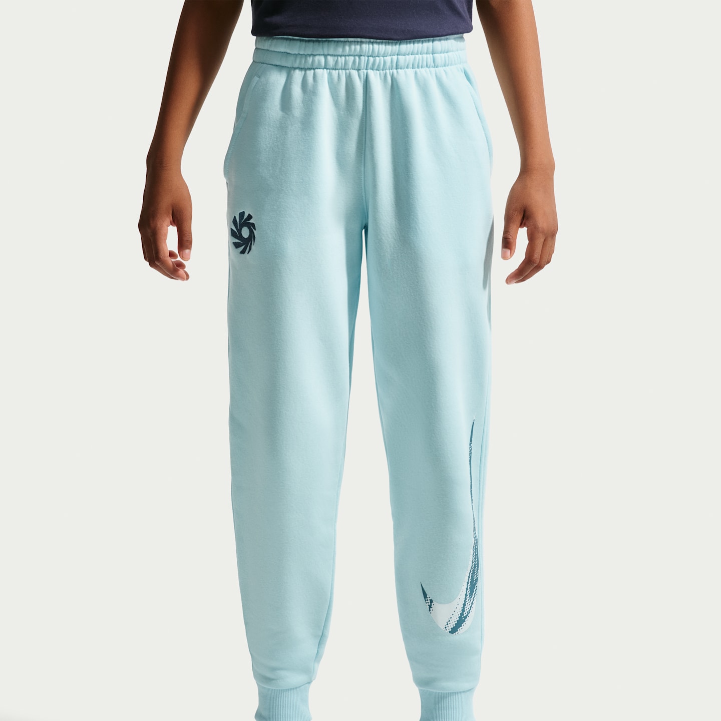 Детские футбольные джоггеры Nike Erling Haaland Club Fleece, цвет: Синий — фото 2