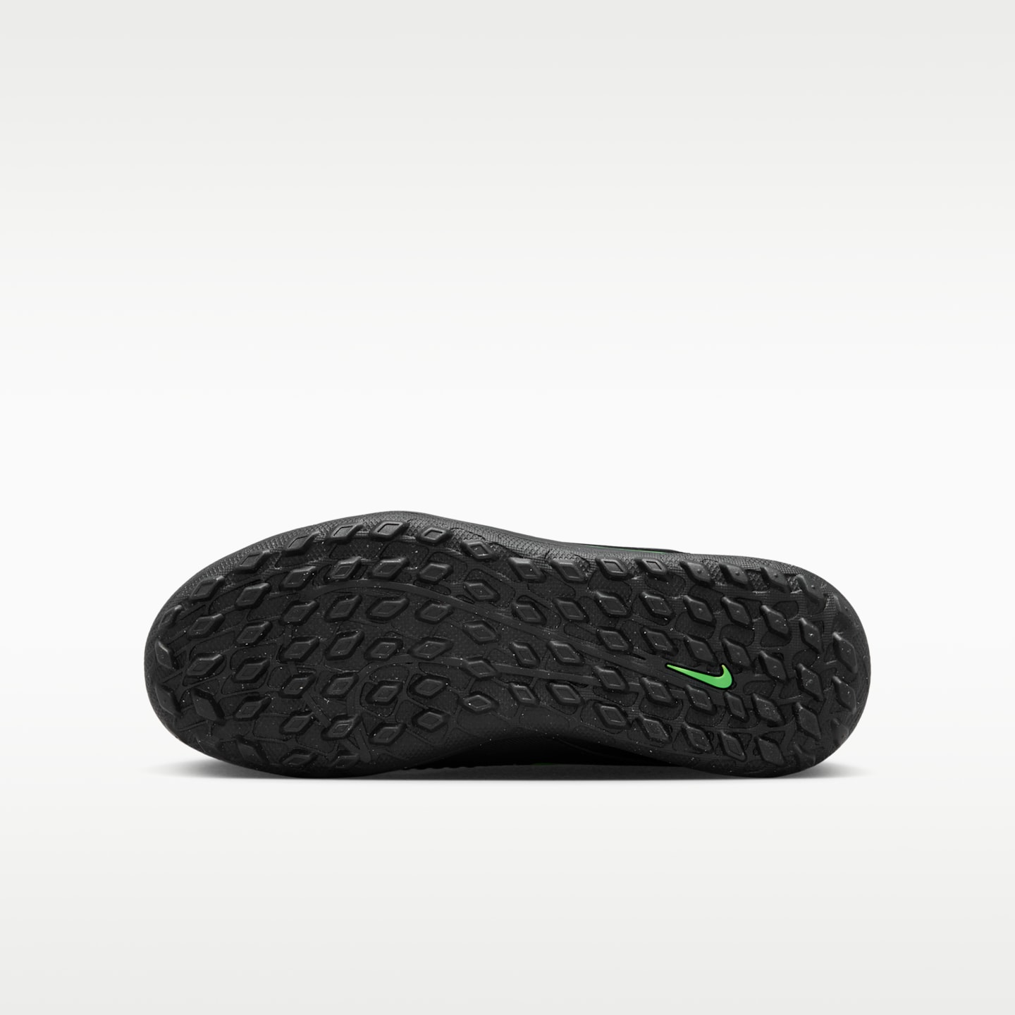Детские кроссовки Nike Jr. Phantom 6 High Club Turf Soccer, цвет: Чёрный / Зелёный — фото 2