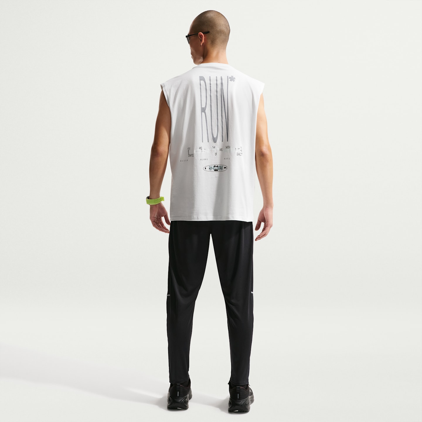Мужские трикотажные беговые брюки Nike Miler Dri-FIT, цвет: Чёрный — фото 5