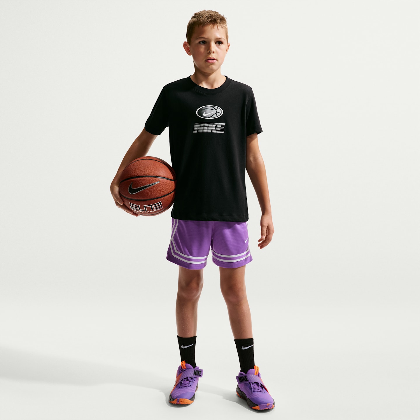 Детская футболка Nike Dri-FIT, цвет: Чёрный — фото 4
