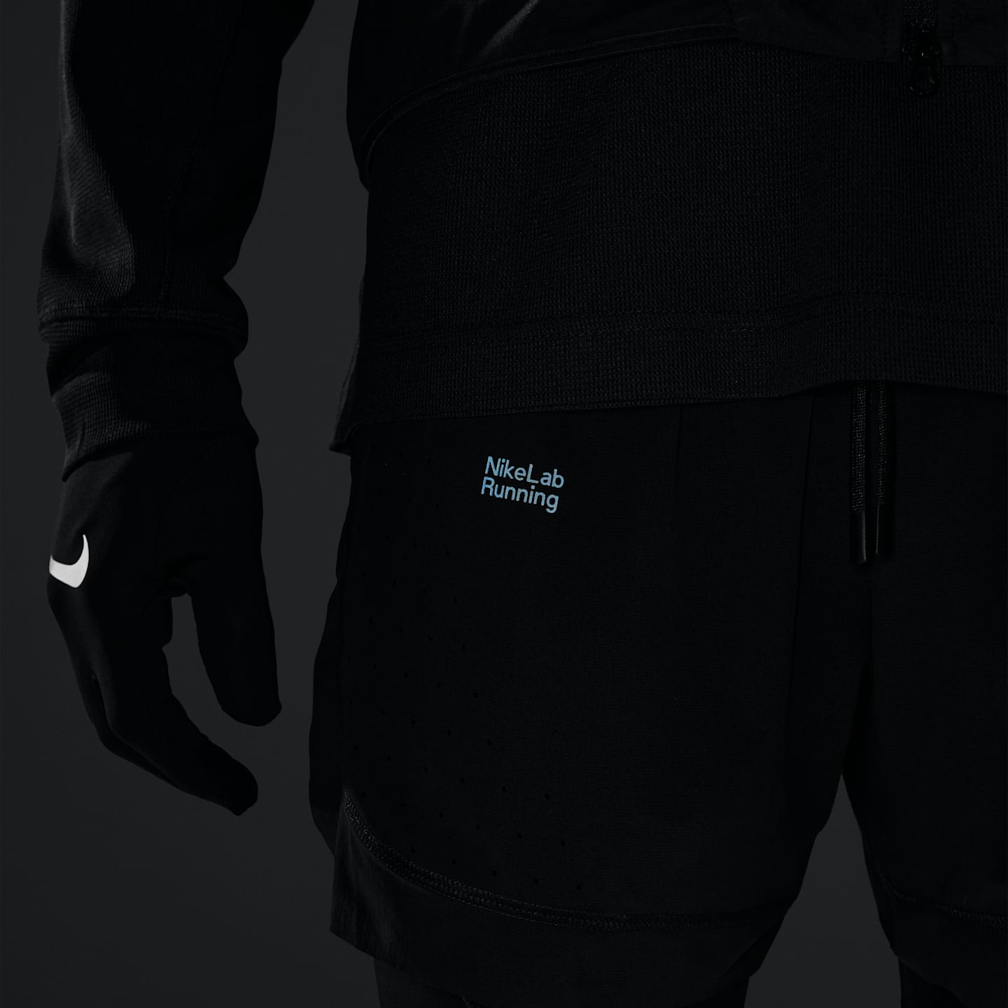 Мужские шорты NikeLab Running 5" 2-in-1 Shorts, цвет: Чёрный — фото 8