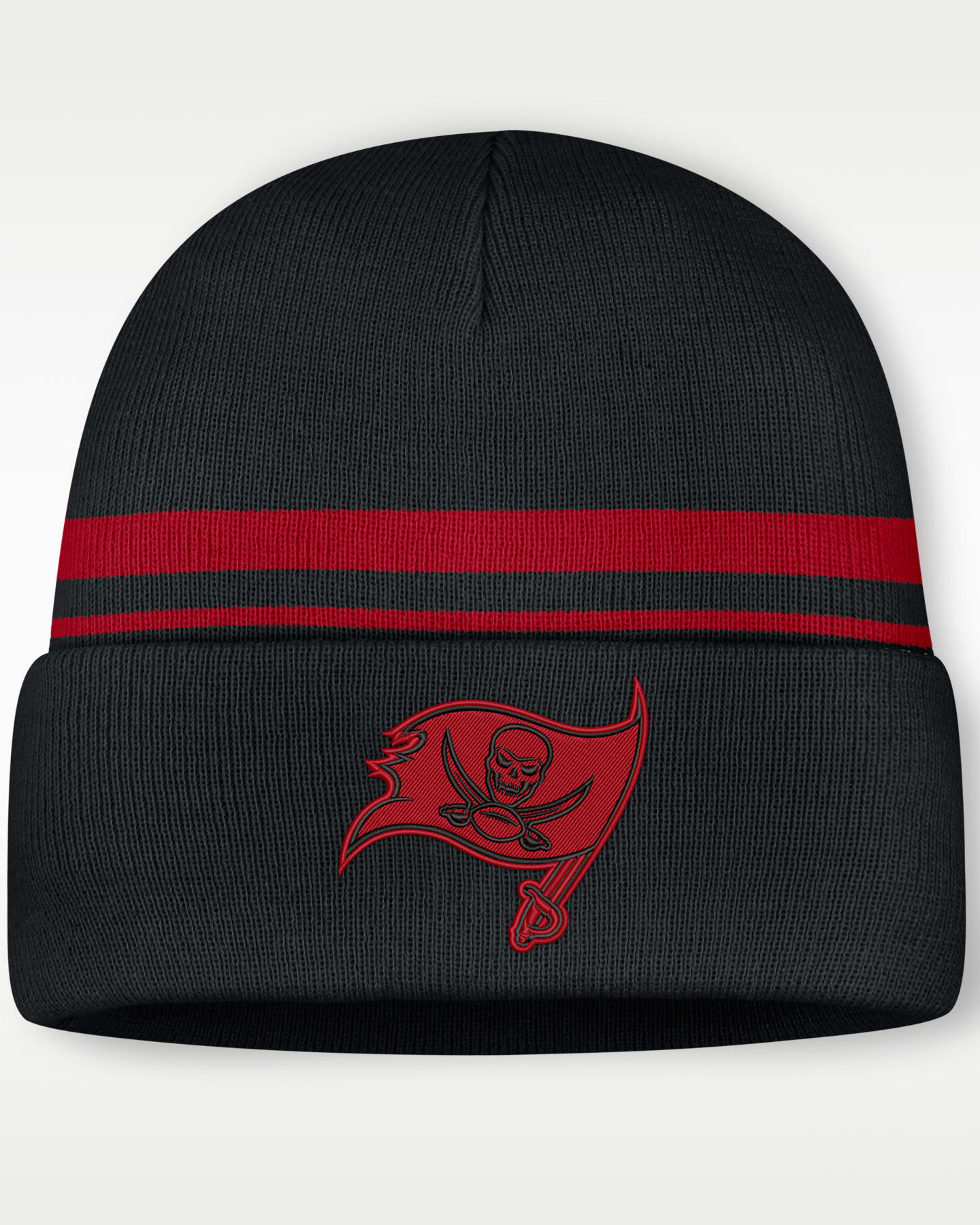 Мужская шапка-бини с отворотом Nike Tampa Bay Buccaneers Primetime Utility NFL, цвет: Чёрный — фото 3