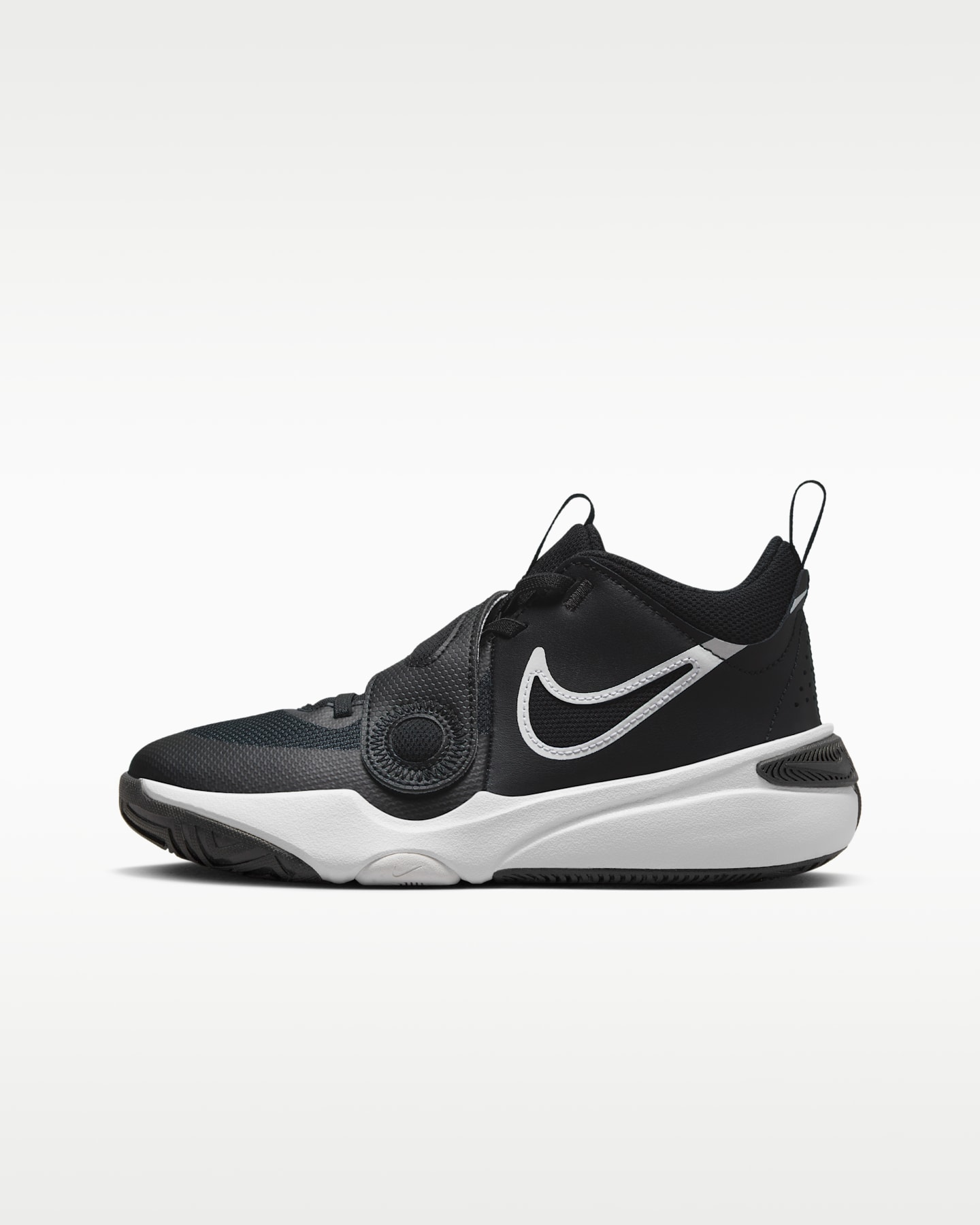 Детские кроссовки Nike Team Hustle D 11 Basketball, цвет: Чёрный / Белый — фото 10