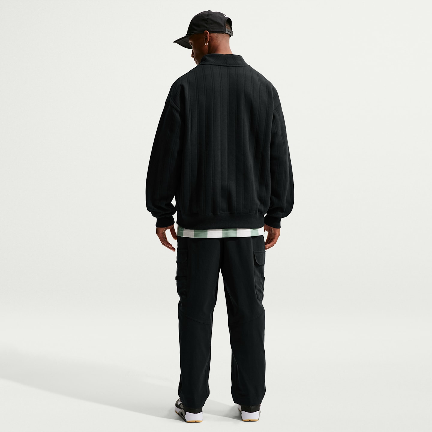 Мужской топ для гольфа Nike Fairway Fresh Therma-FIT оверсайз на молнии 1/2, цвет: Чёрный — фото 5