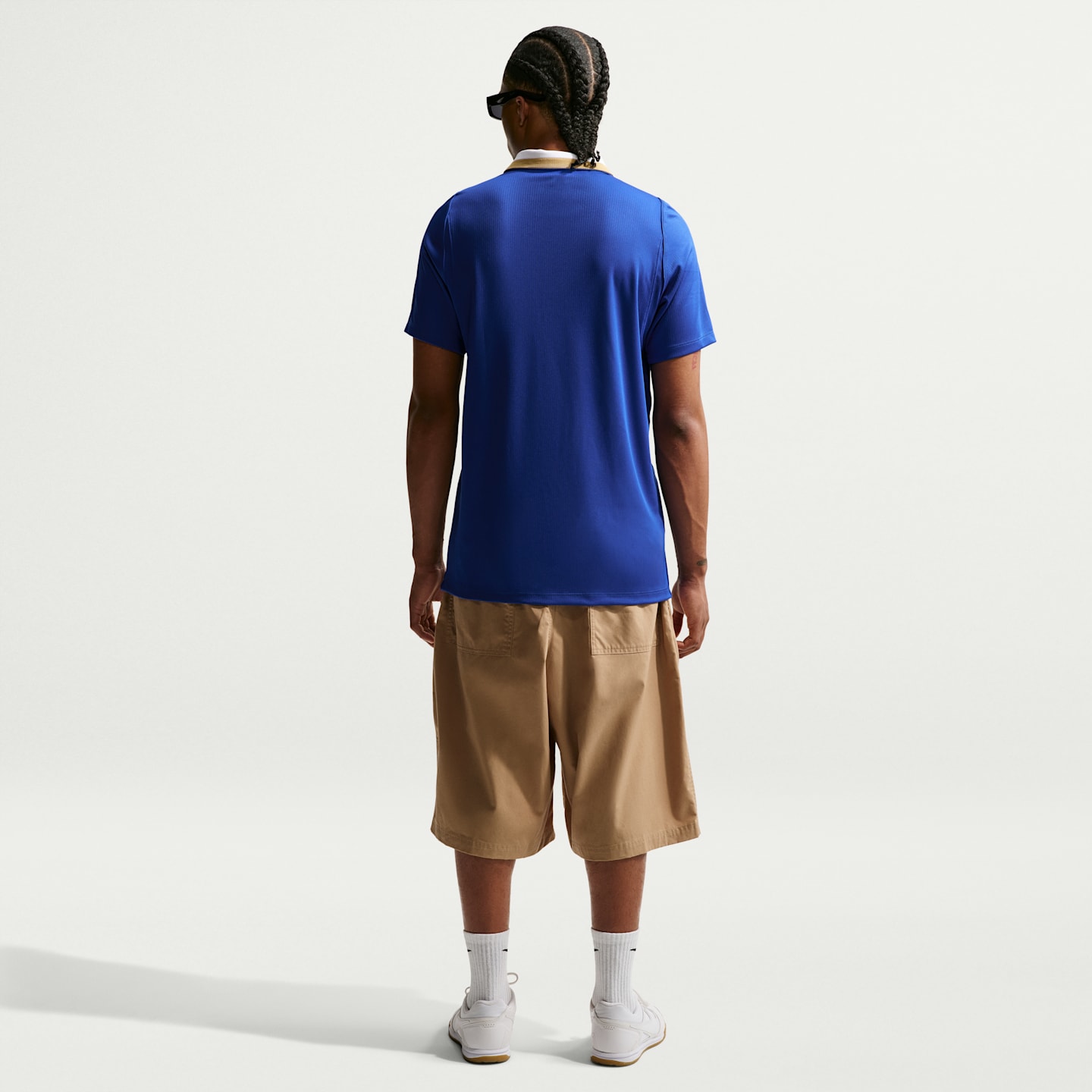 Мужской топ Nike Finland 2026 Stadium Away Dri-FIT Soccer Replica Jersey, цвет: Синий / Белый — фото 5