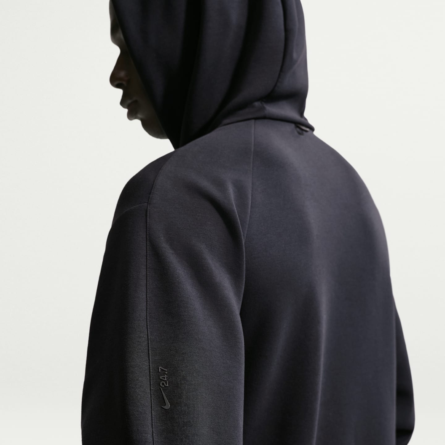 Мужское худи Nike 24.7 ImpossiblySoft Dri-FIT, цвет: Чёрный / Серый — фото 2